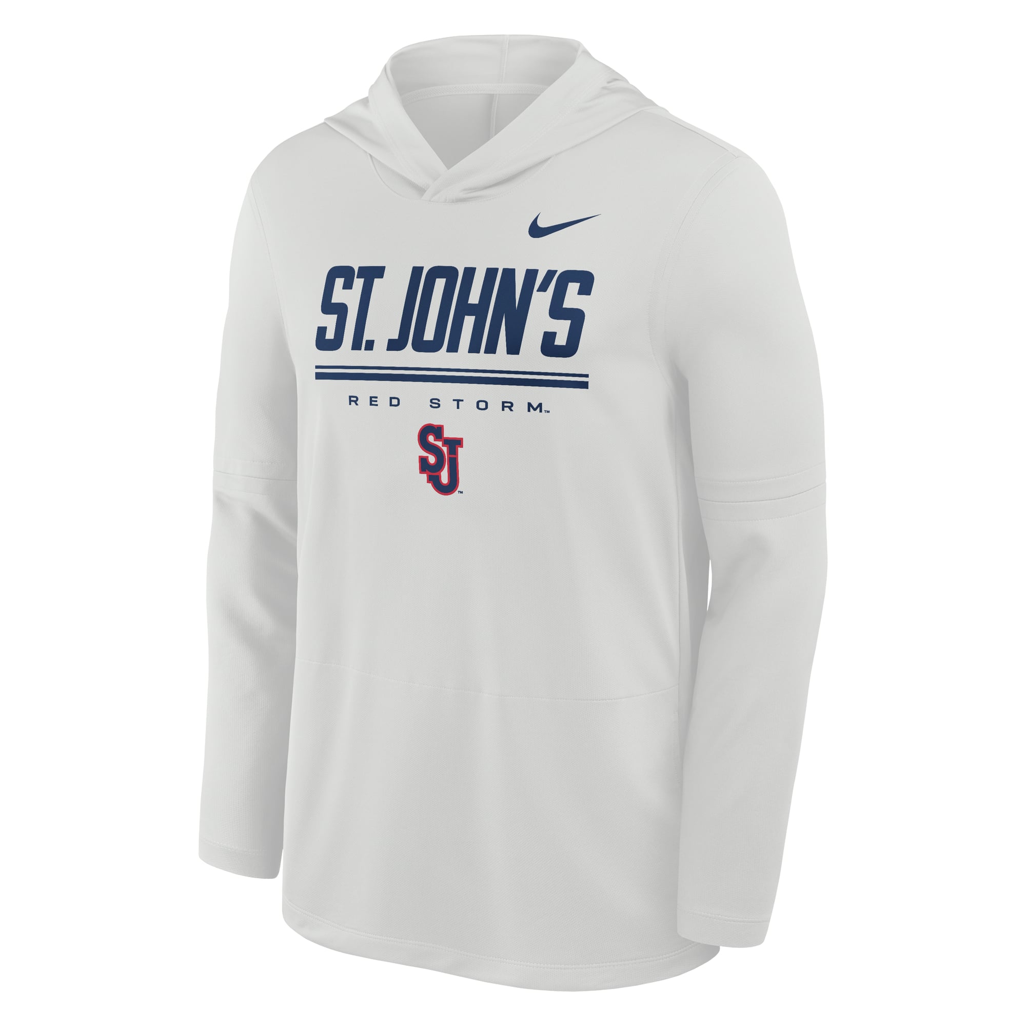 Men's Nike Gray St. John's Red Storm Basketball Lightweight Dri-FIT Hoodie