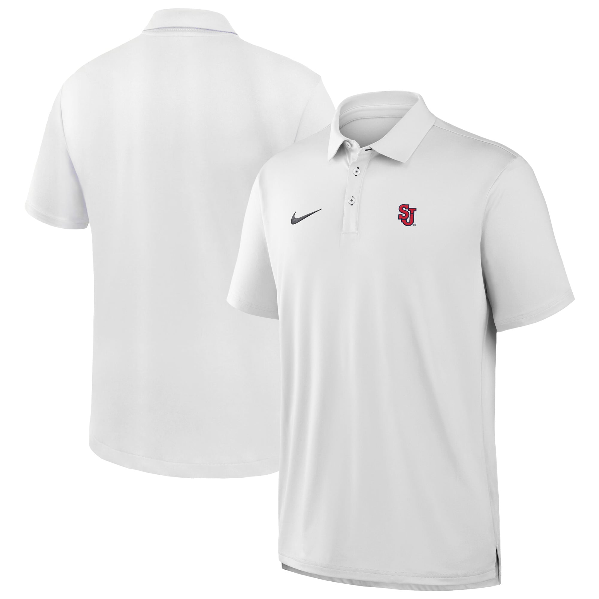 Men's Nike White St. John's Red Storm 2026 Sideline Polo