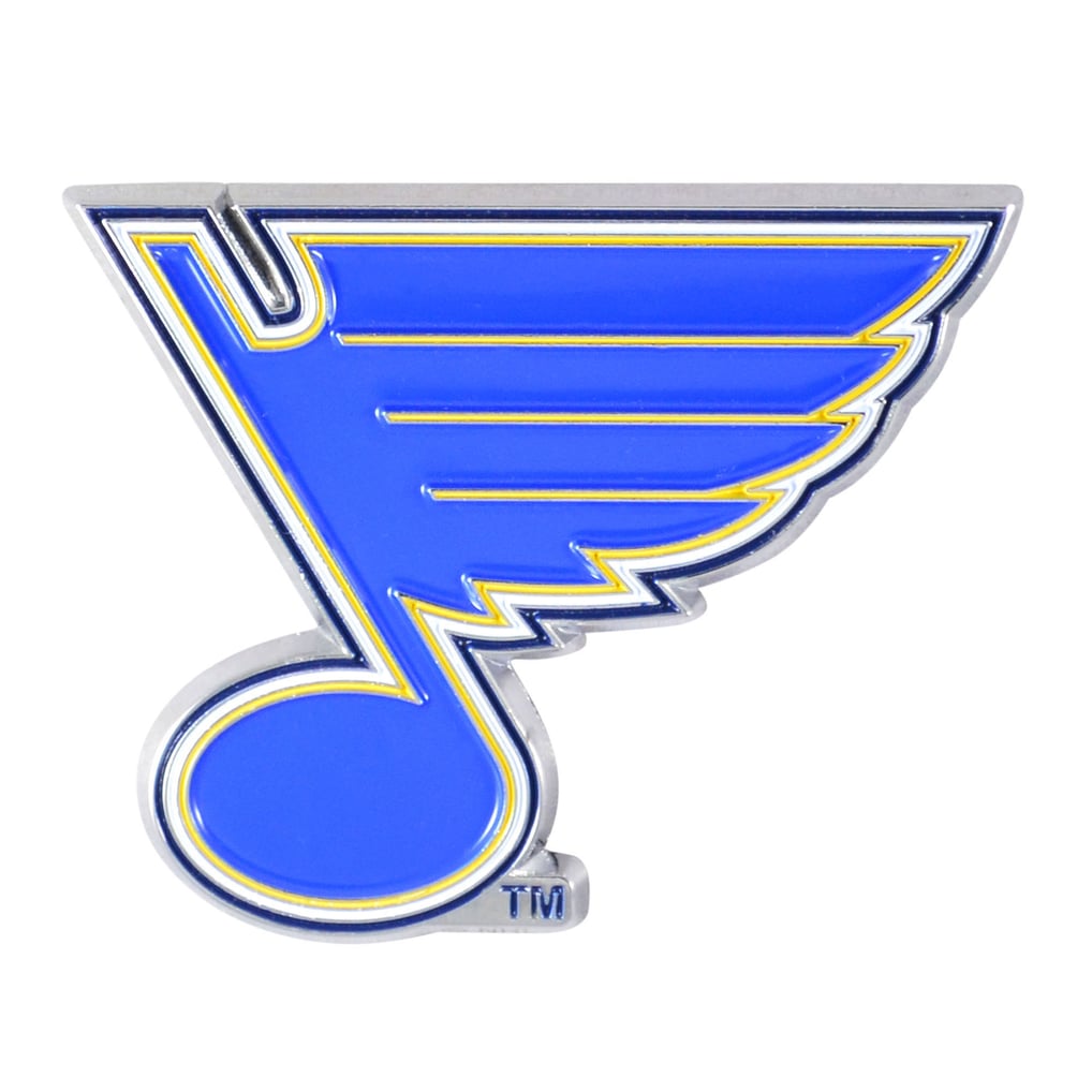 St. Louis Blues Logo Brands Embossed Color Auto Emblem
