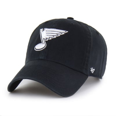  St. Louis Blues '47 Core Logo Clean Up Adjustable Hat - Black