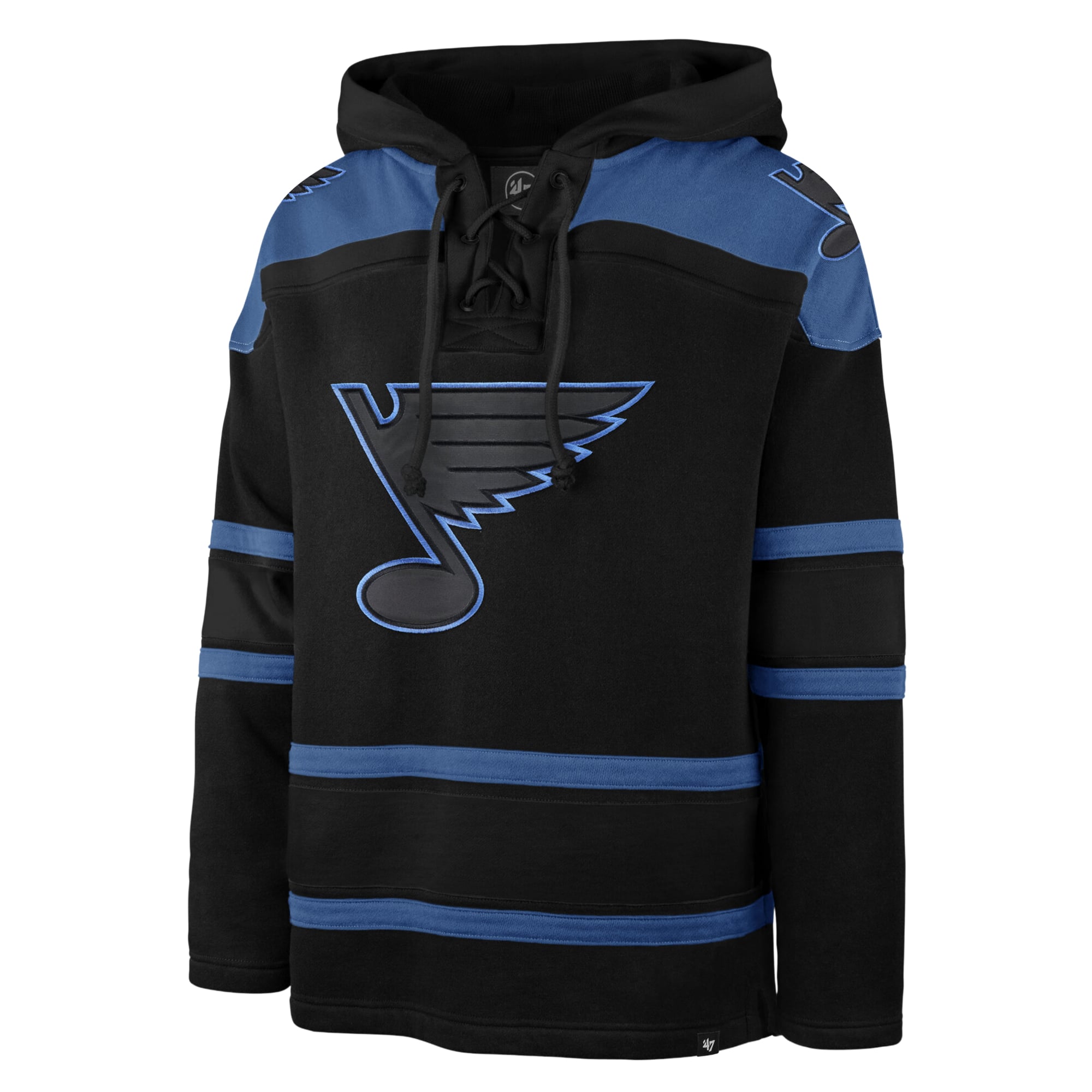 Sweat à capuche Lacer noir '47 St. Louis Blues pour homme
