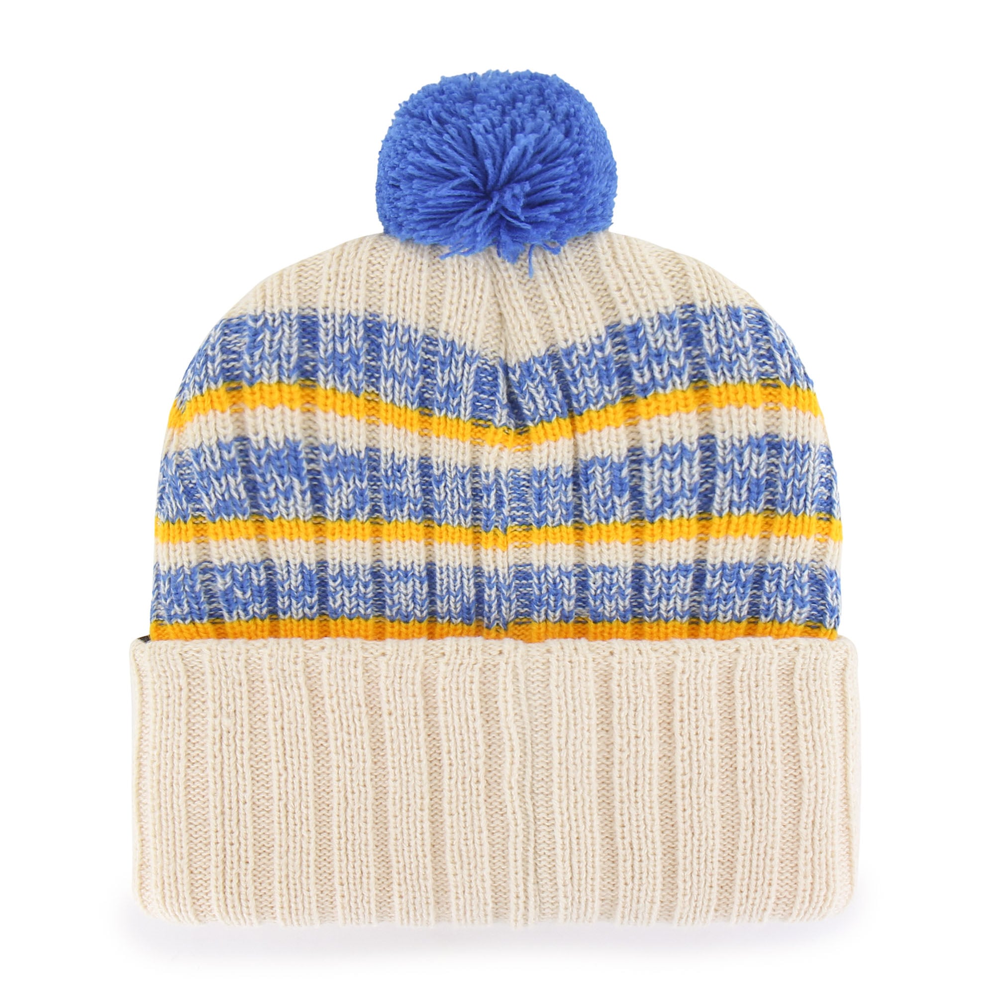 Bonnet en tricot à revers et pompon crème St. Louis Blues Tavern pour homme, modèle 47