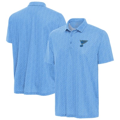 St. Louis Blues Antigua Vigorous Polo - Light Blue