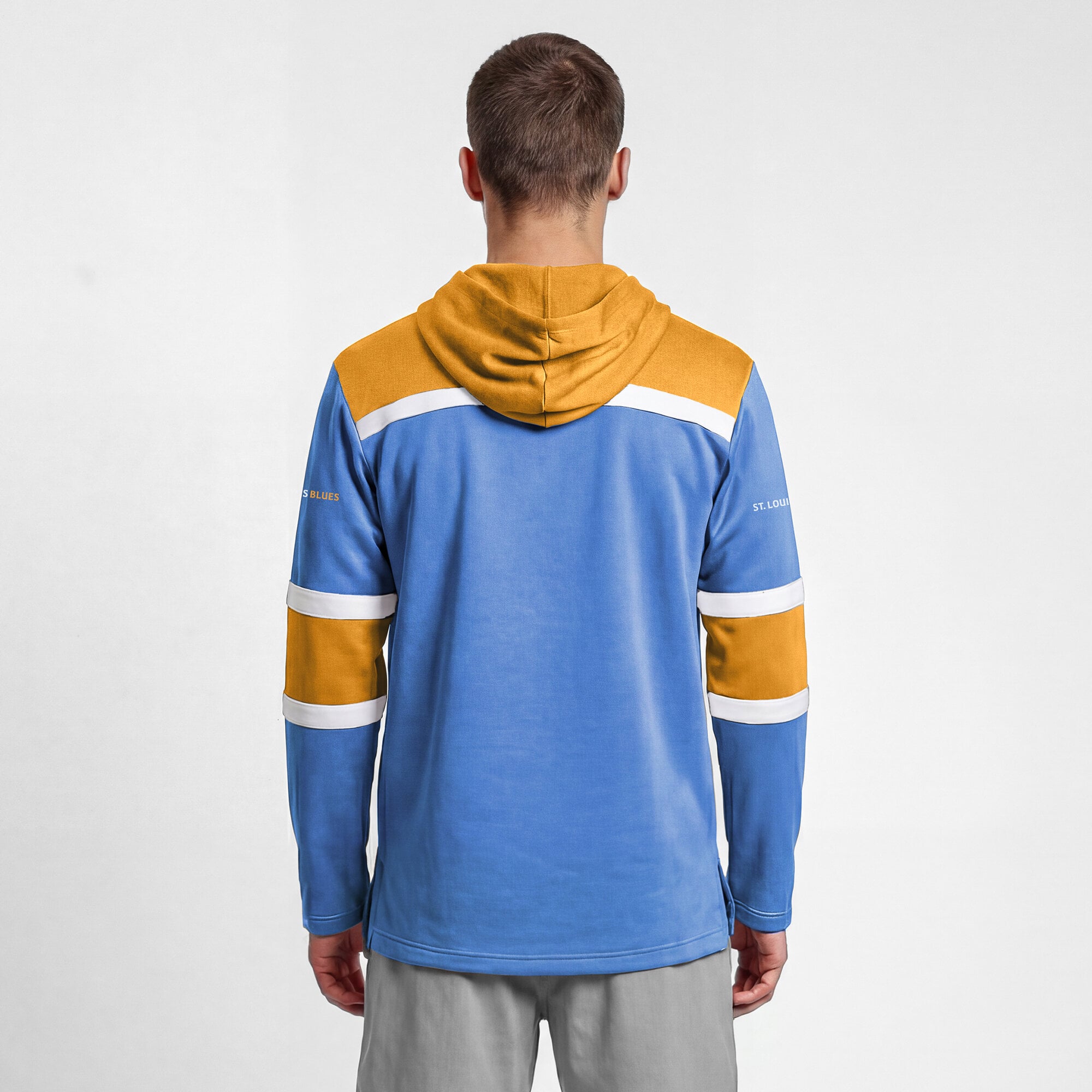 Sweat à capuche polaire de hockey Champion bleu St. Louis Blues pour homme