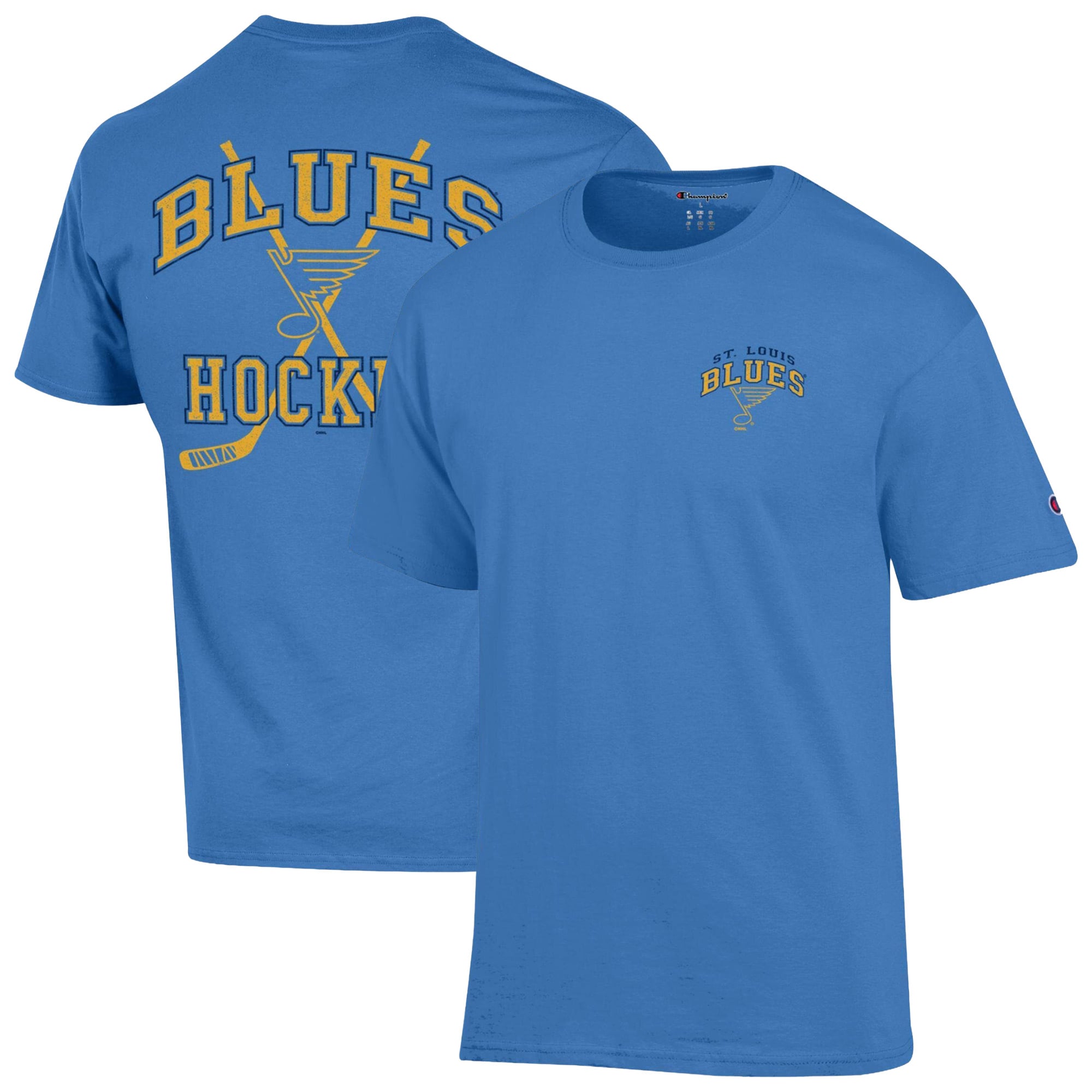 Men's Champion  Blue St. Louis Blues Stick With It Jersey T-Shirt