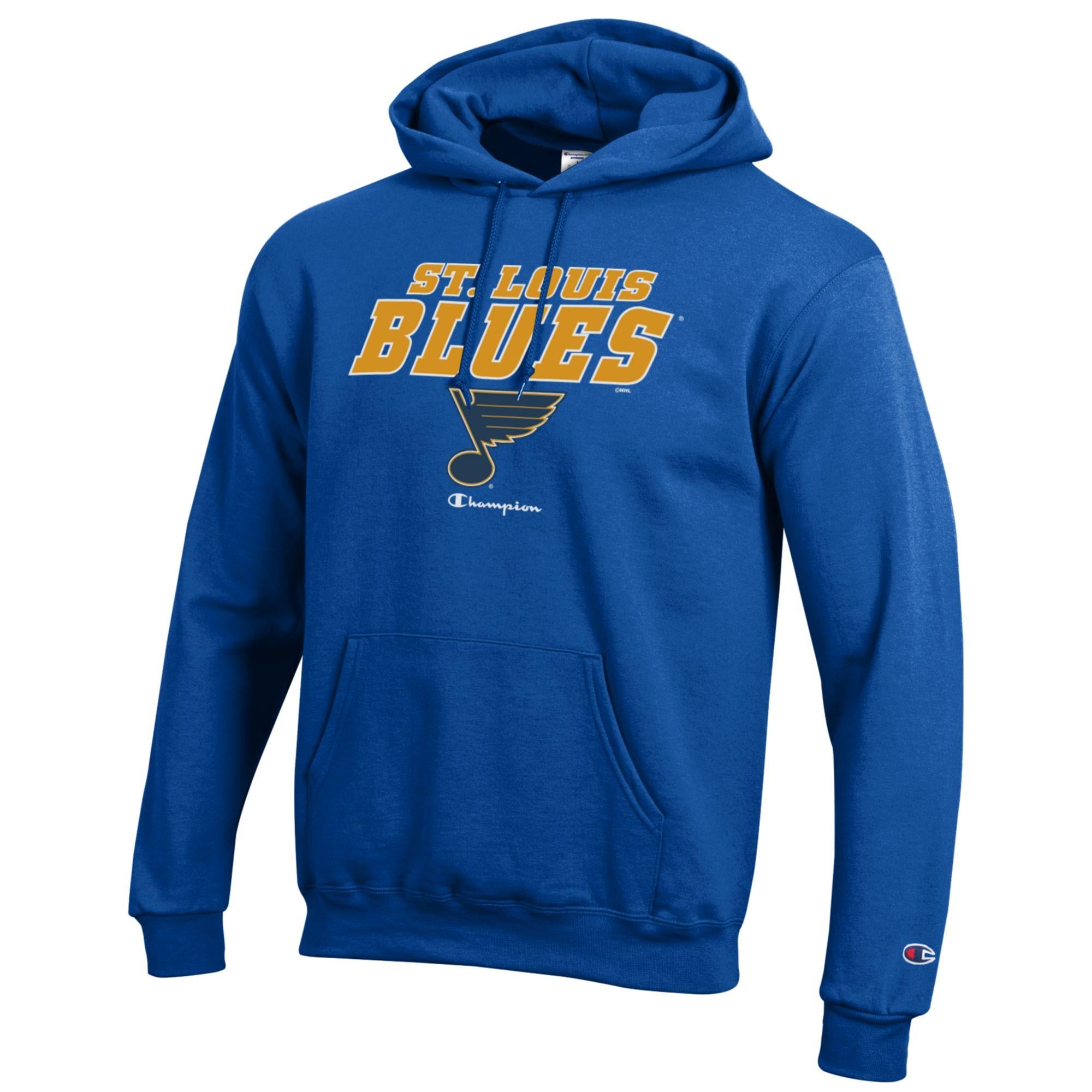 Sweat à capuche Champion Royal St. Louis Blues Eco Powerblend pour homme