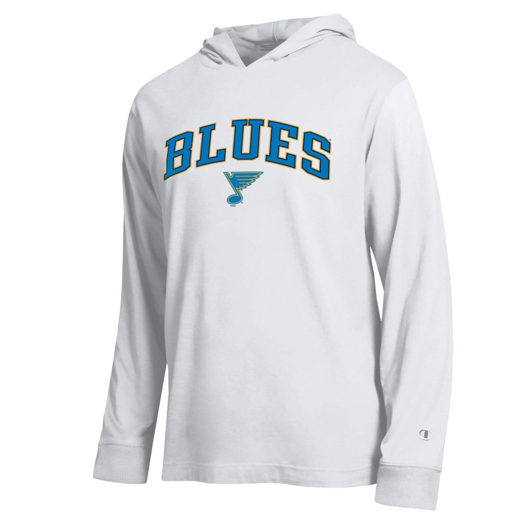 T-shirt à manches longues et capuche léger Champion blanc St. Louis Blues All-Star pour homme