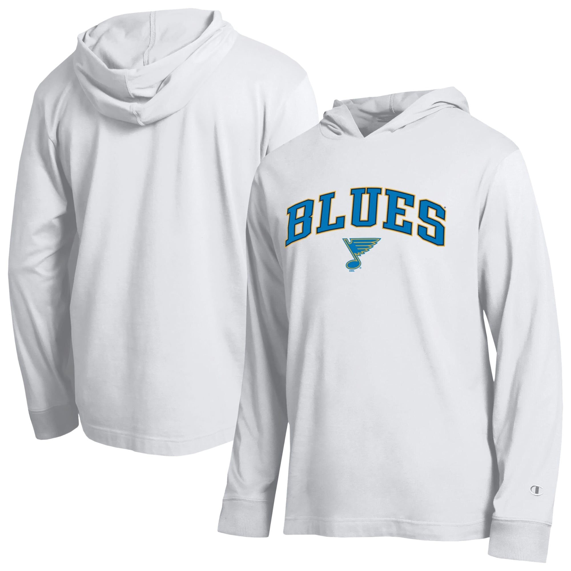 T-shirt à manches longues et capuche léger Champion blanc St. Louis Blues All-Star pour homme