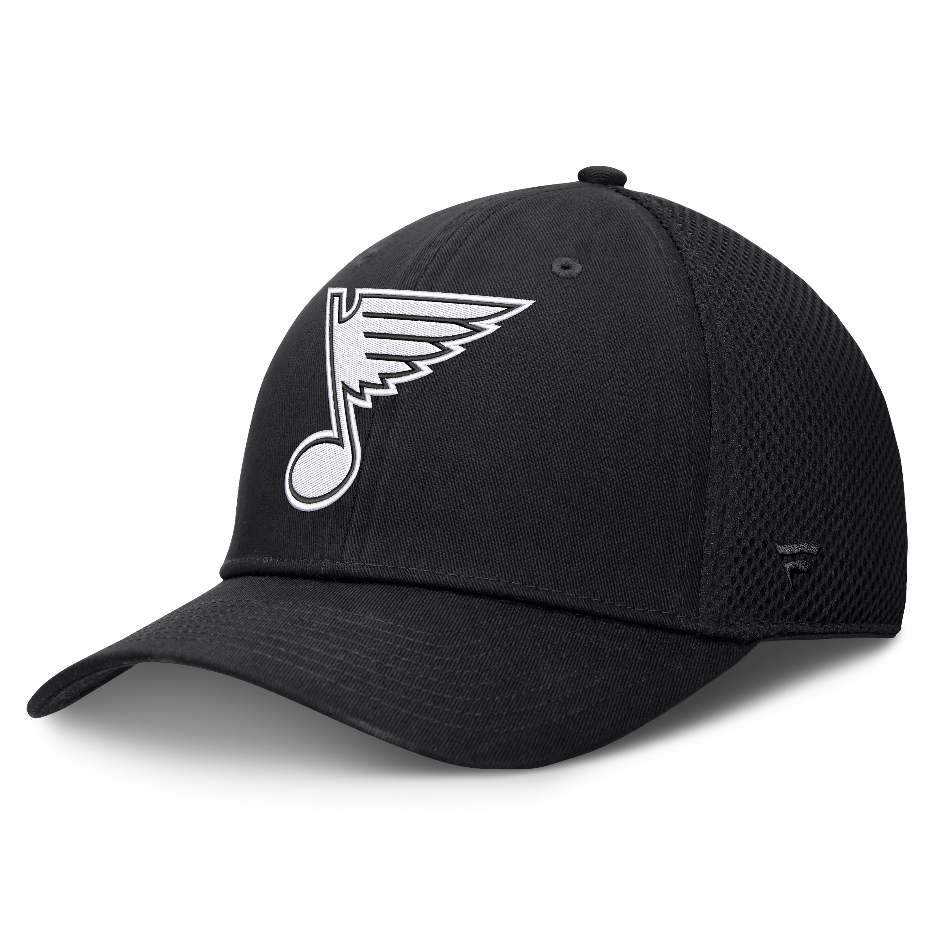 Men's Fanatics  Black St. Louis Blues Tonal Meshback Stretch Hat