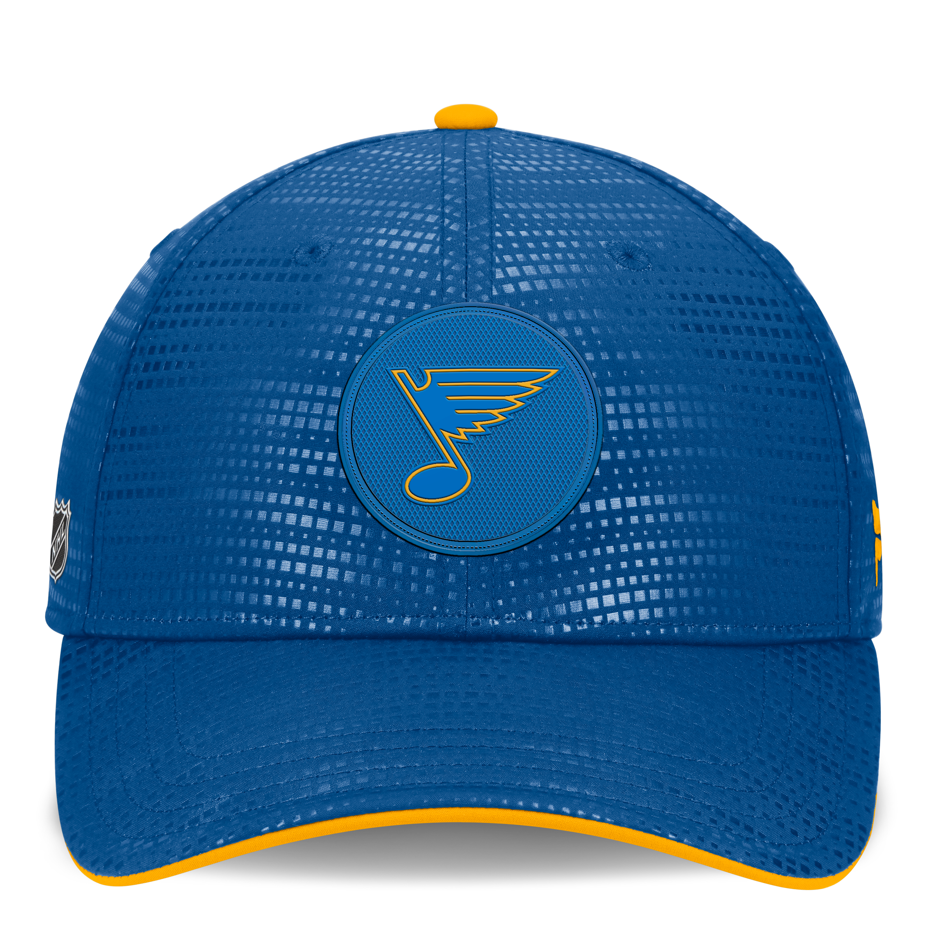 Men's Fanatics Blue St. Louis Blues Authentic Pro Rink Debossed Stretch Fit Hat