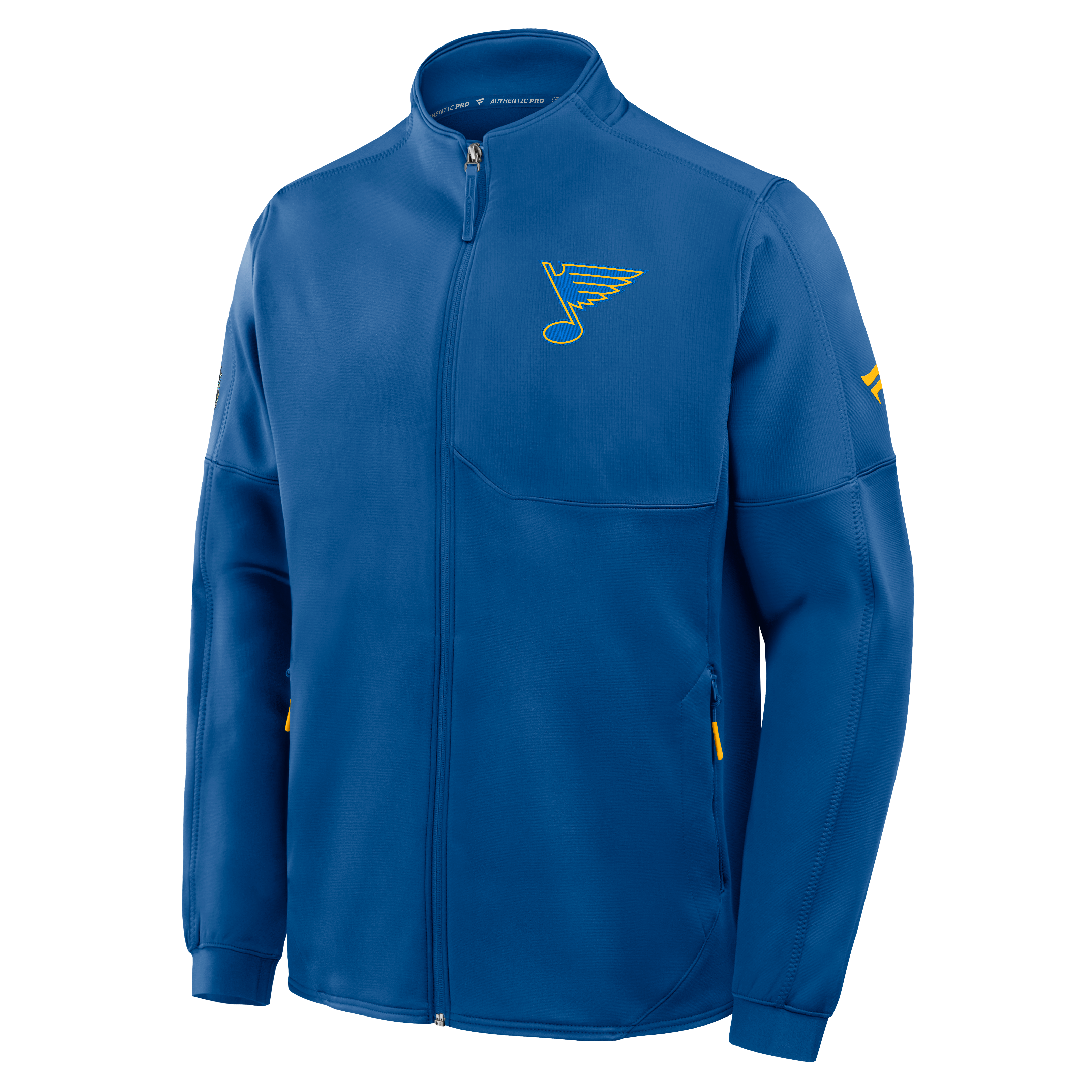 Men's Fanatics Blue St. Louis Blues Authentic Pro Rink Fleece Full-Zip Jacket
