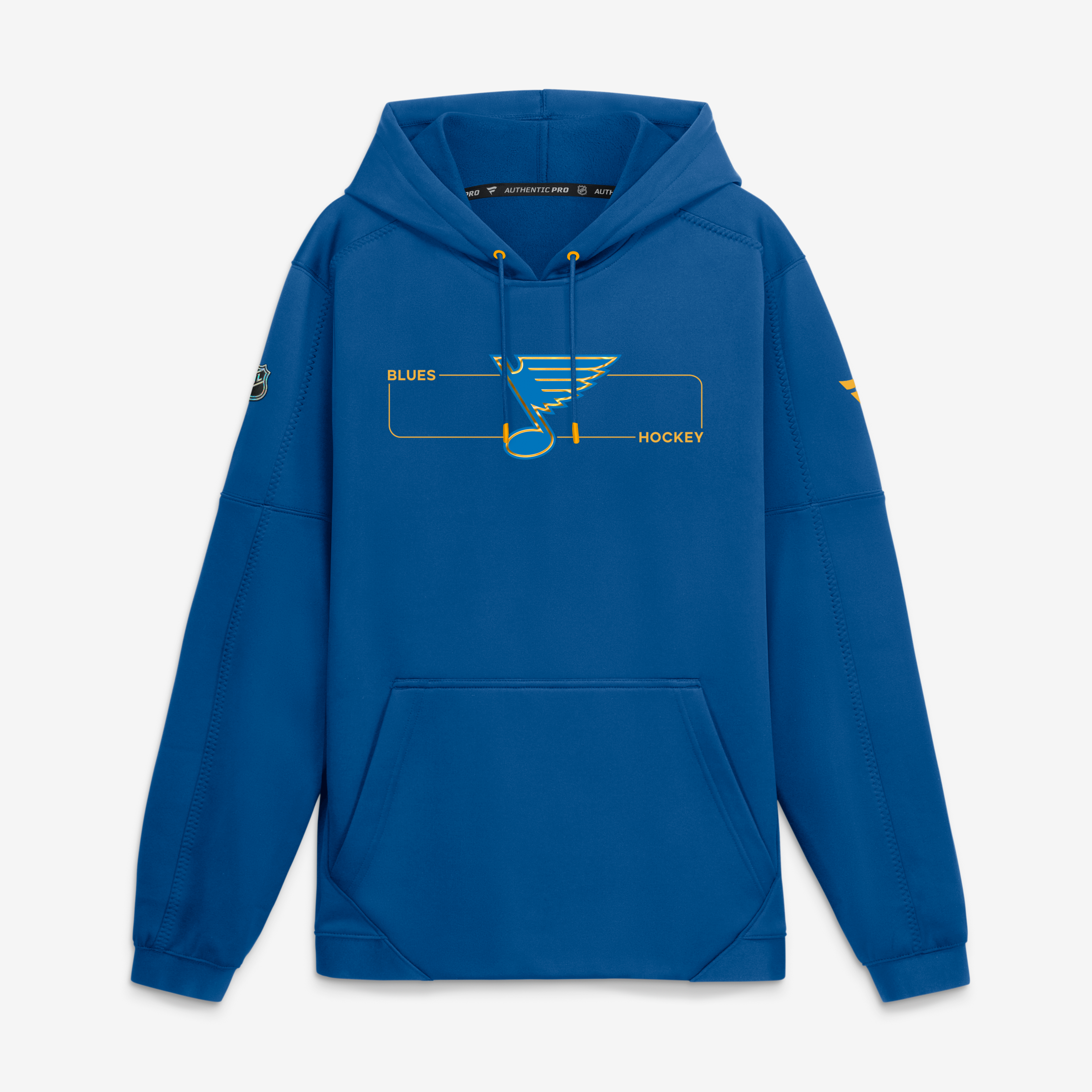 Sweat à capuche polaire authentique Fanatics Blue St. Louis Blues pour homme