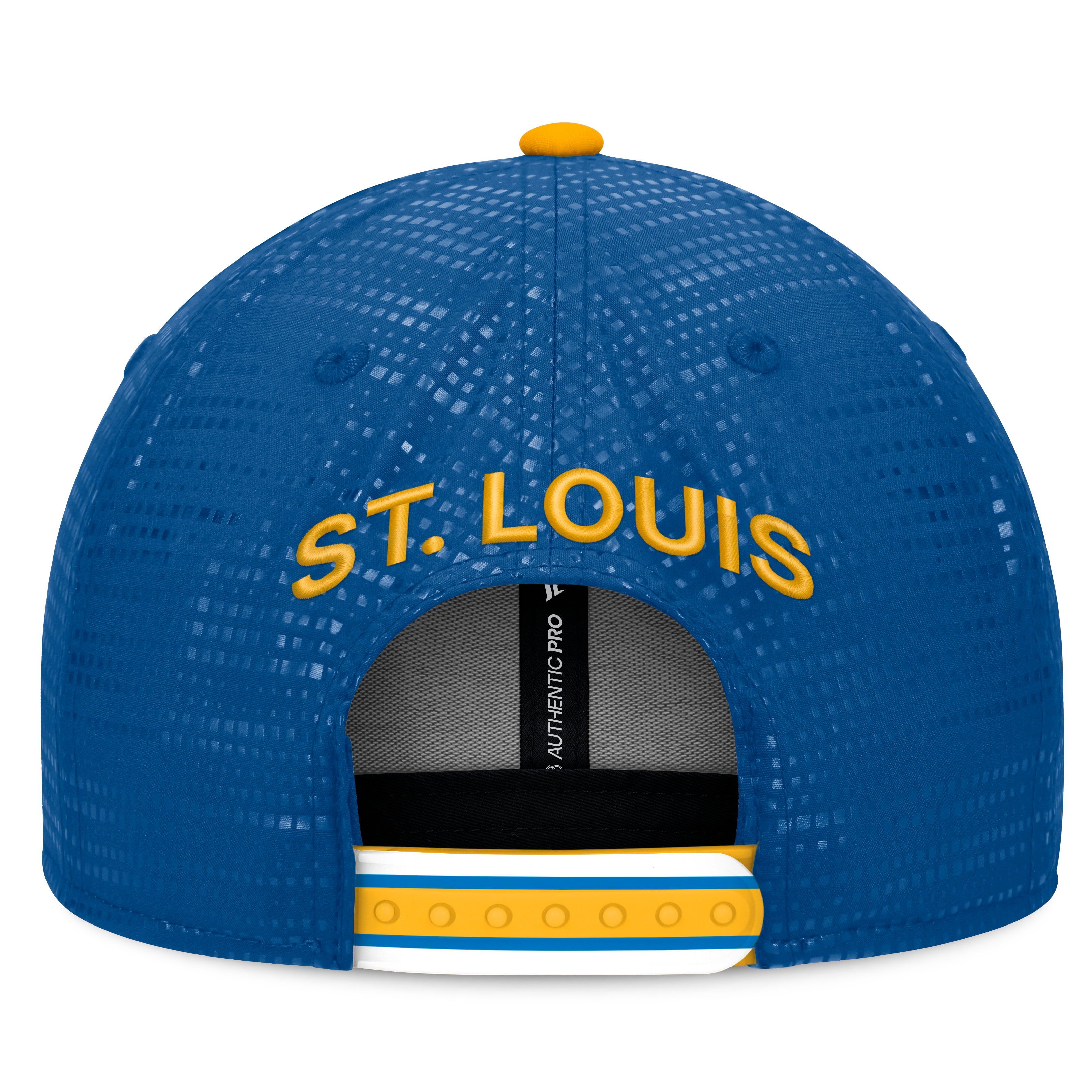 Casquette à visière carrée authentique St. Louis Blues de St. Louis, modèle Fanatics Blues, pour homme