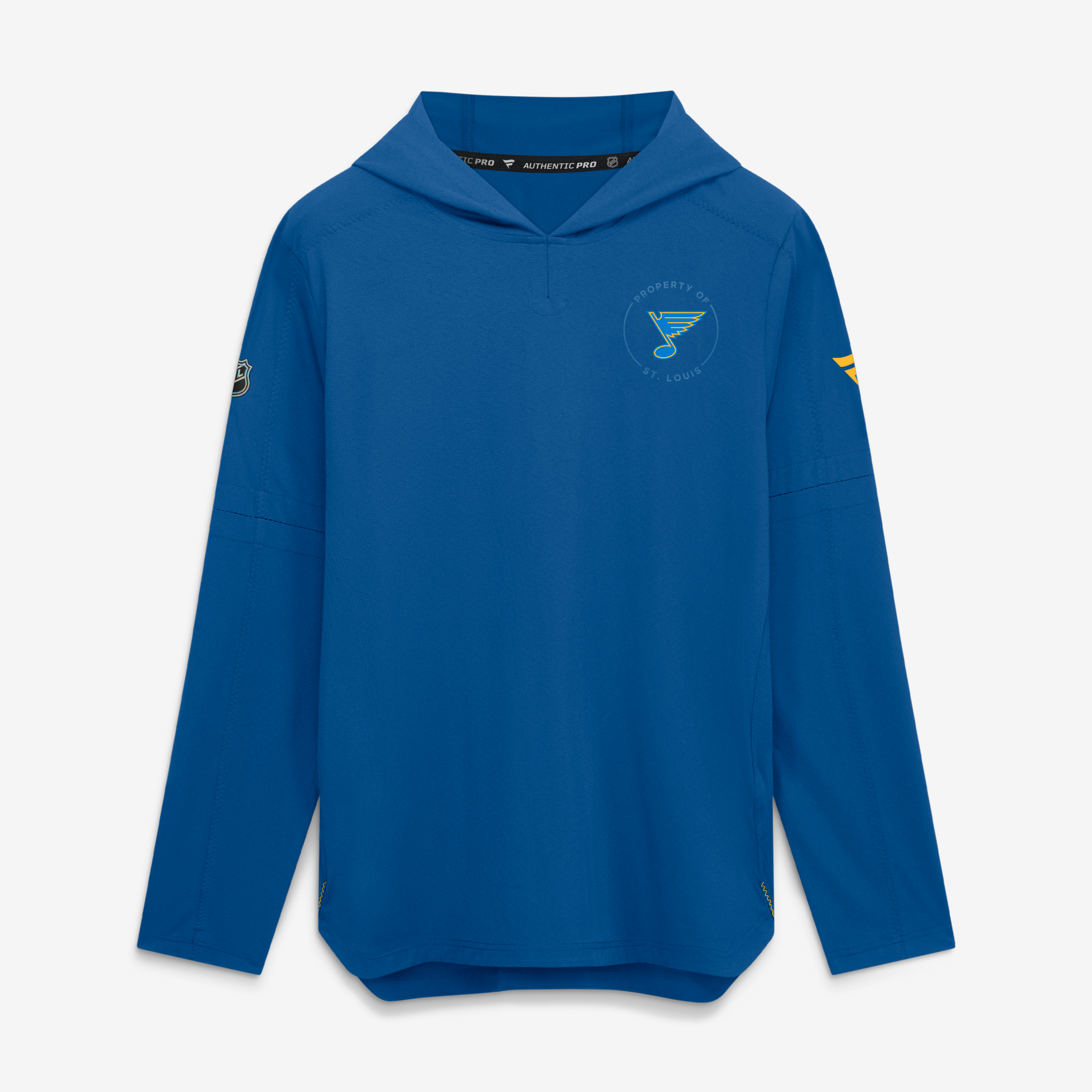 Sweat à capuche léger Fanatics Blue St. Louis Blues Authentic Pro Train pour homme