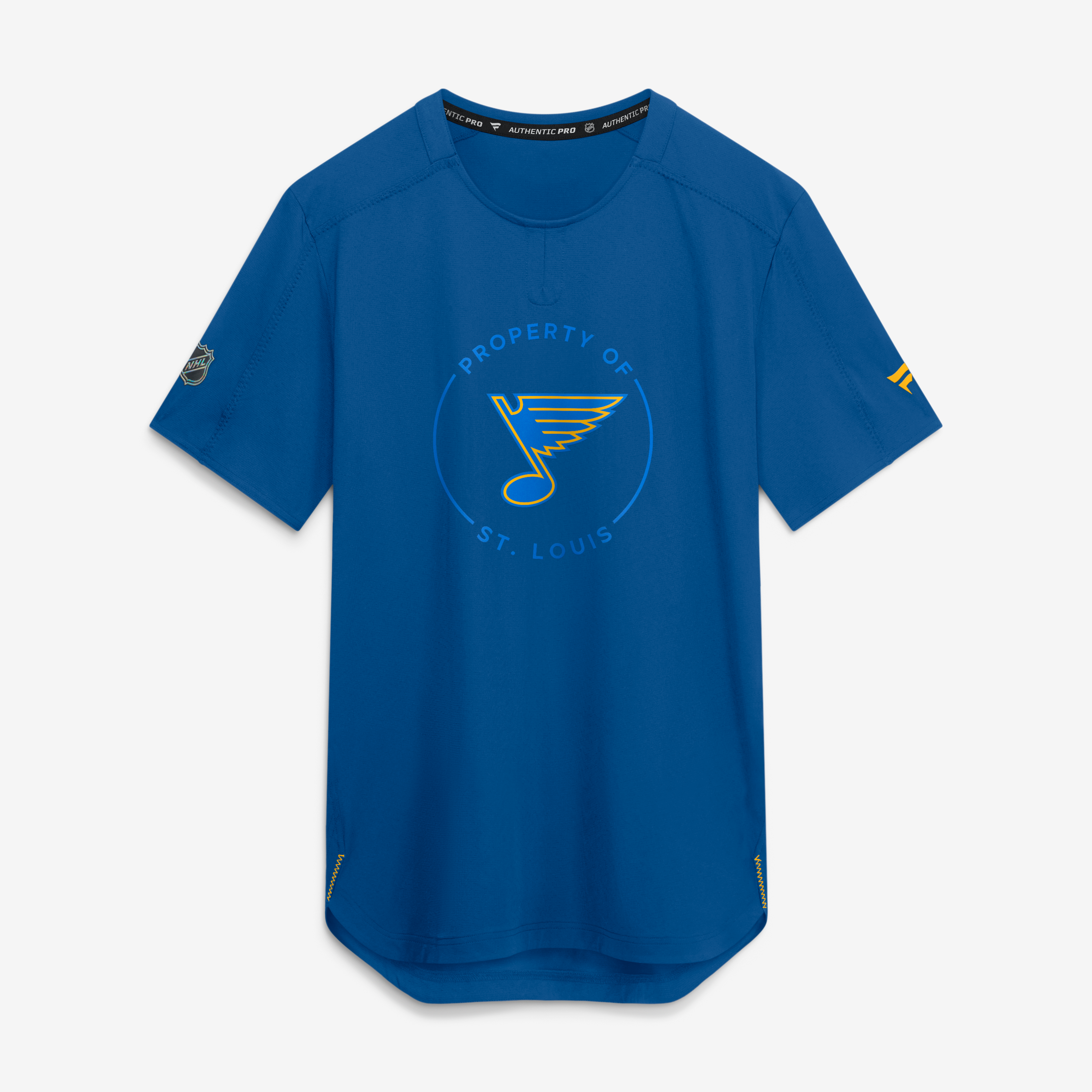 Men's Fanatics Blue St. Louis Blues Authentic Pro Train Performance T-Shirt