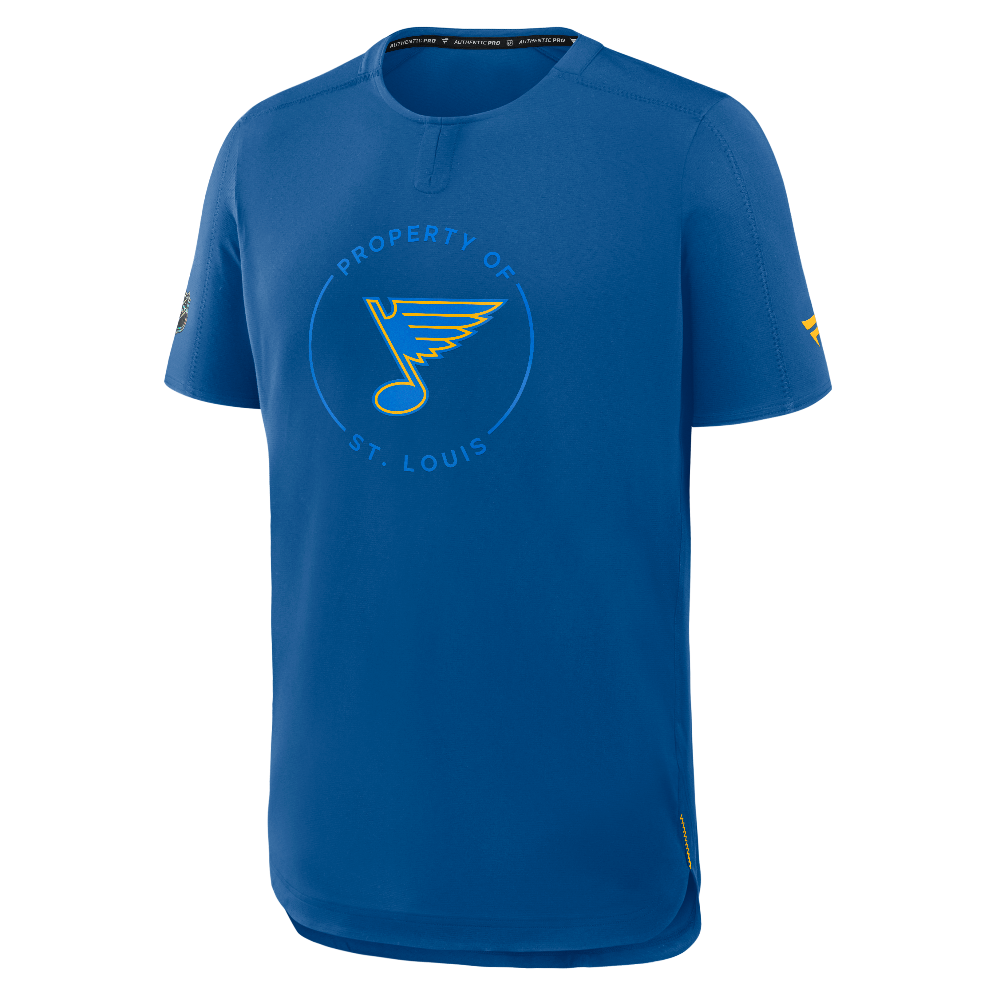 Men's Fanatics Blue St. Louis Blues Authentic Pro Train Performance T-Shirt