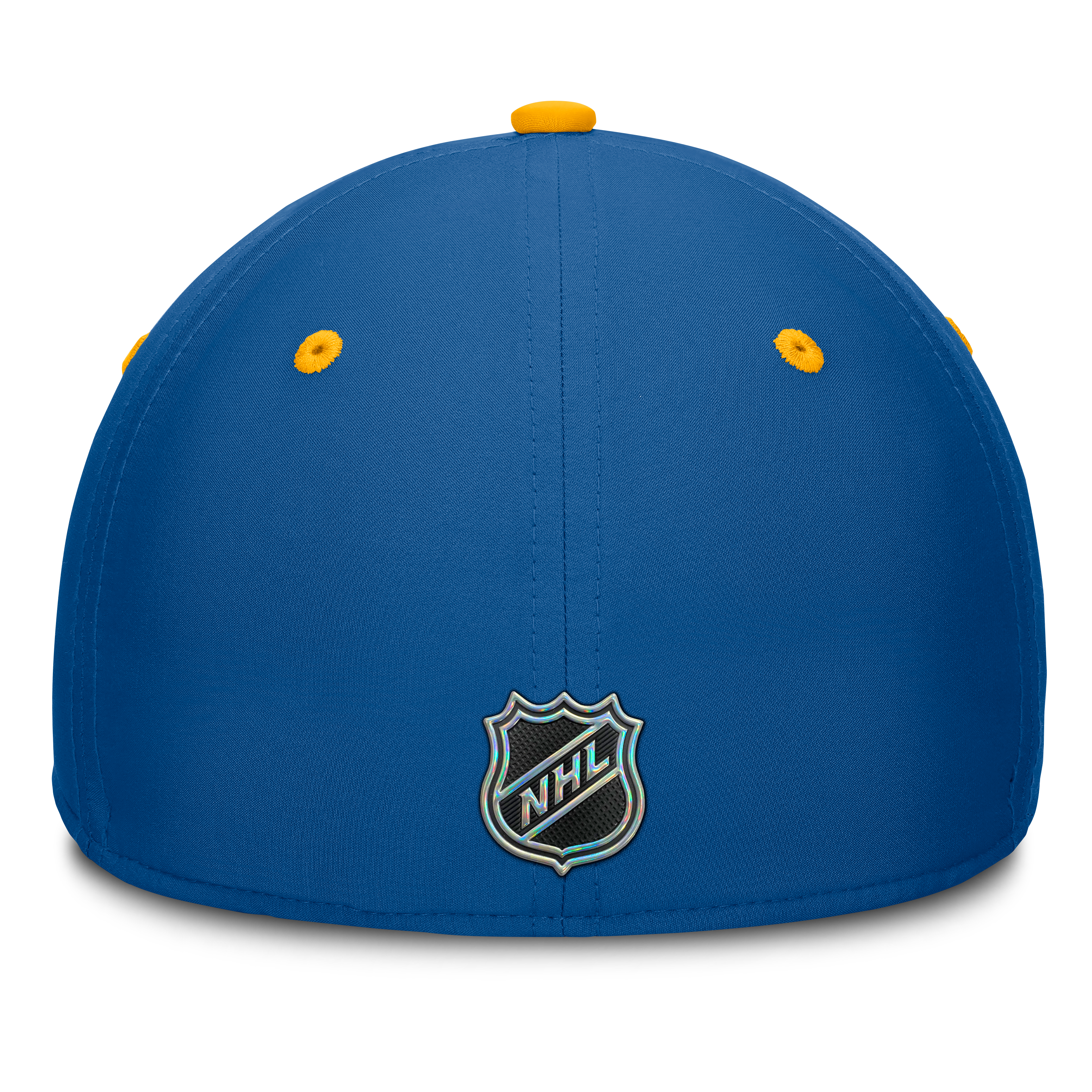 Men's Fanatics Blue/Gold St. Louis Blues Authentic Pro Rink Stretch Hat