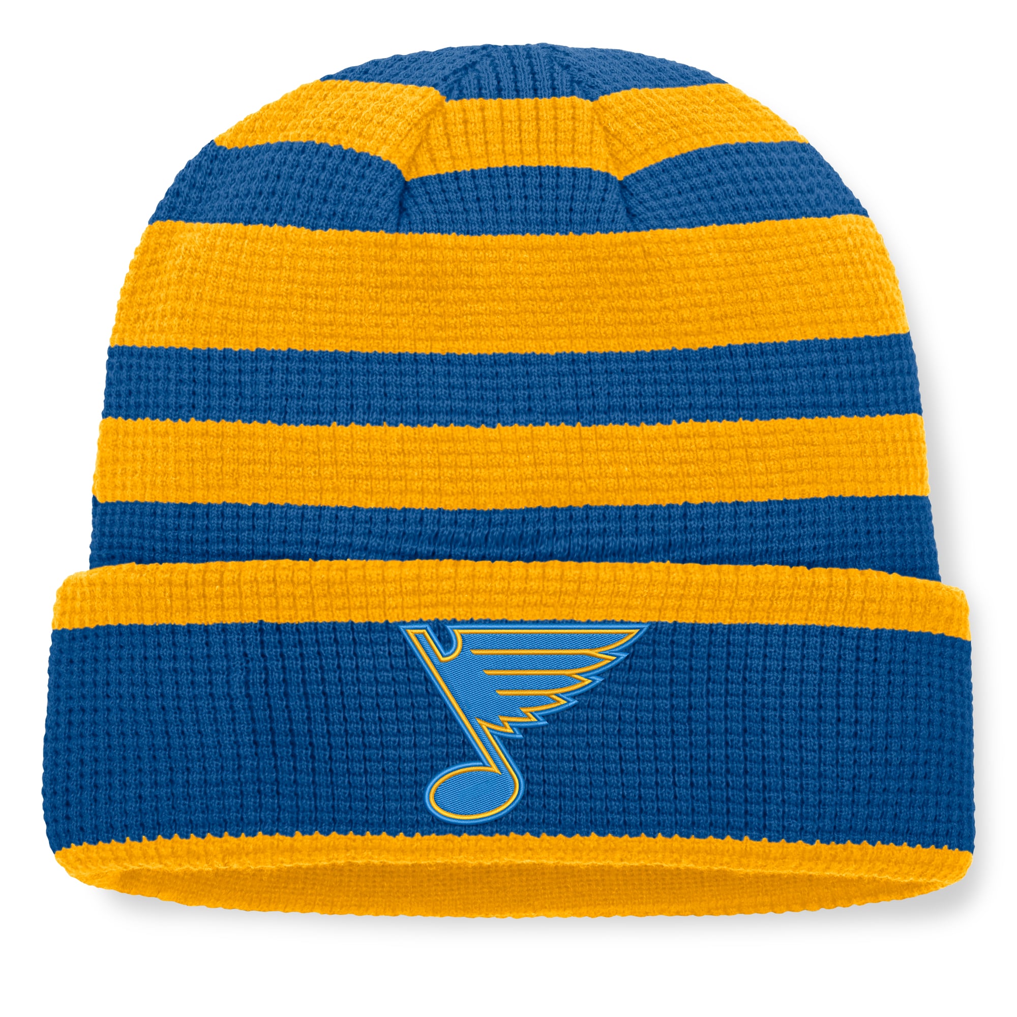 Bonnet à revers Fanatics bleu et or St. Louis Blues Fundamental Steady pour homme