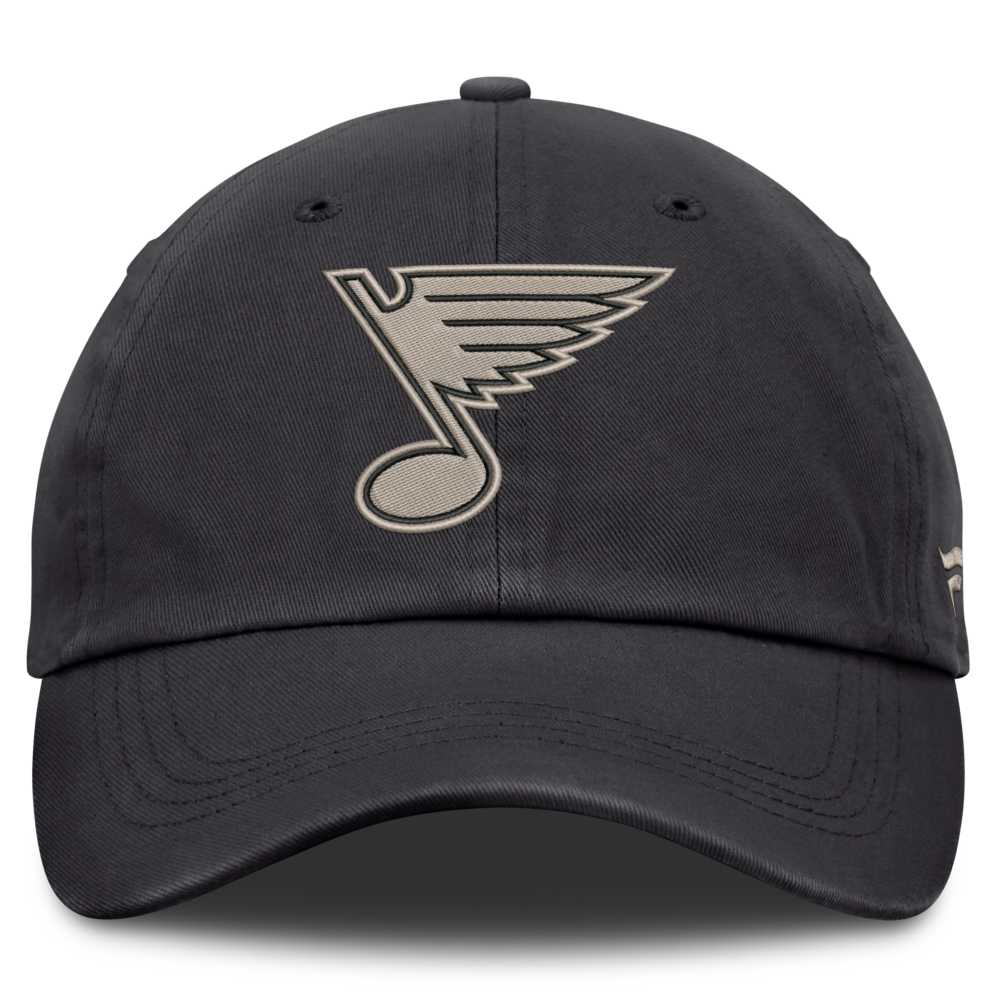 Casquette ajustable Fanatics Charcoal St. Louis Blues Road Phantom Washed pour homme