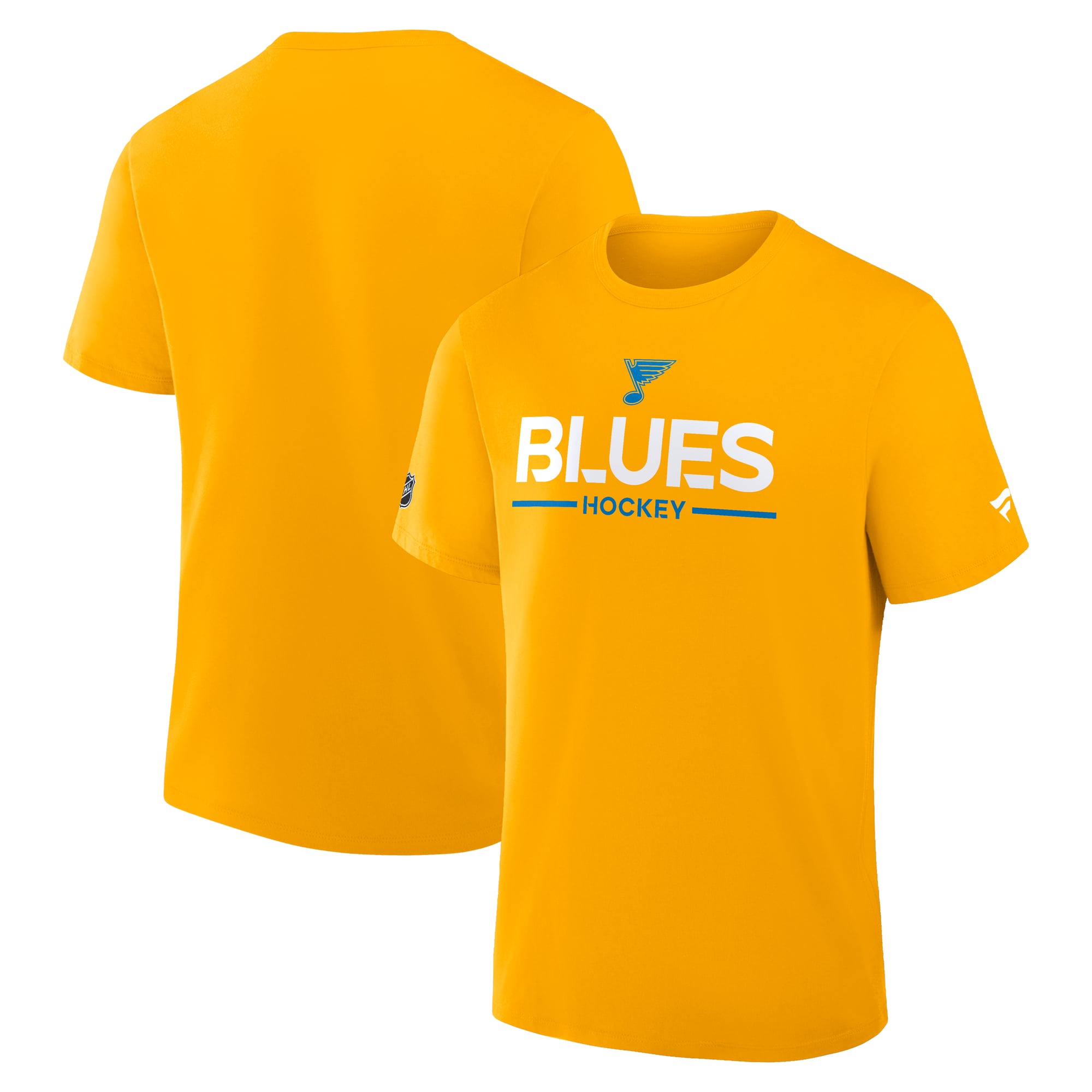 T-shirt authentique professionnel principal Fanatics Gold St. Louis Blues pour homme
