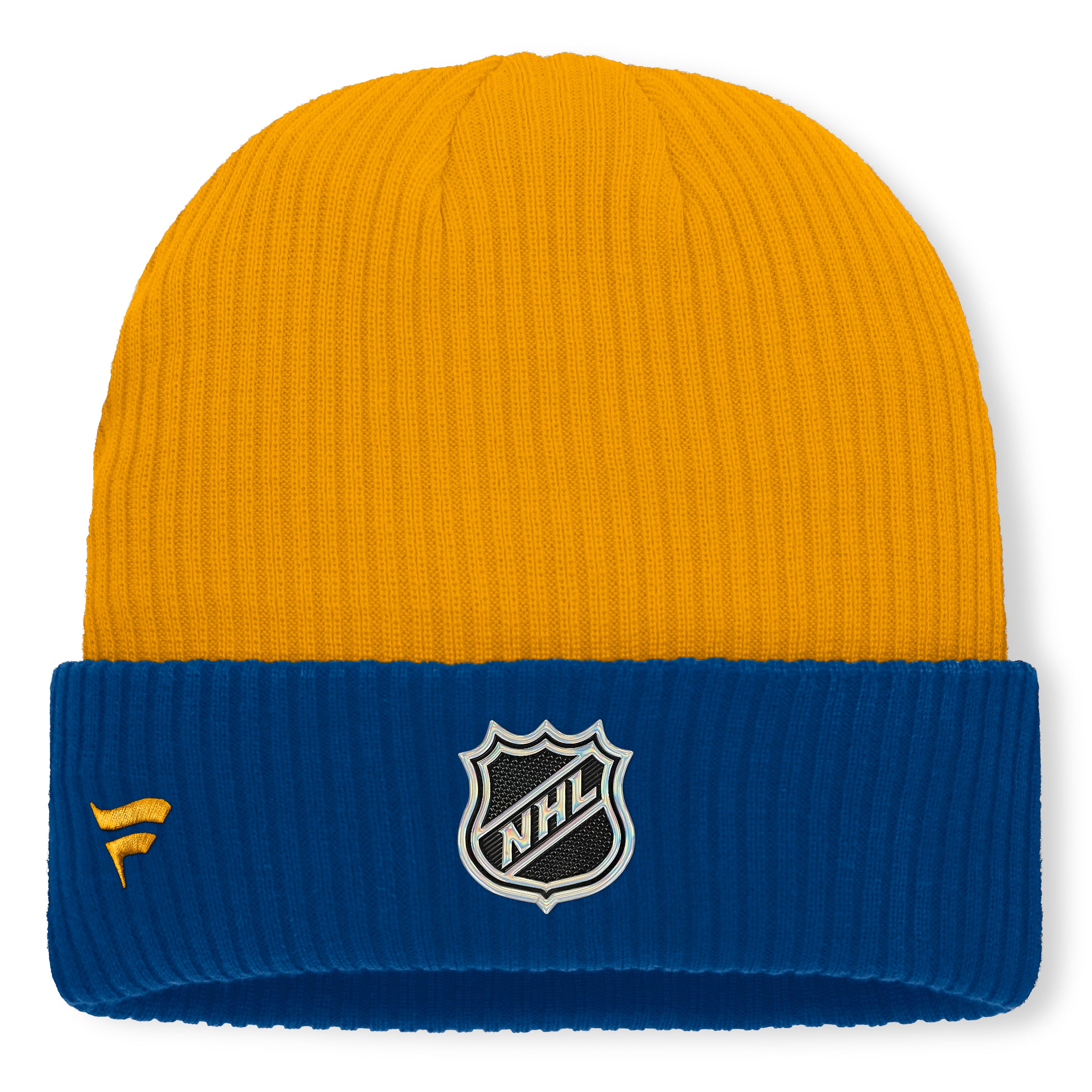 Men's Fanatics Gold St. Louis Blues Authentic Pro Rink Cuffed Knit Hat
