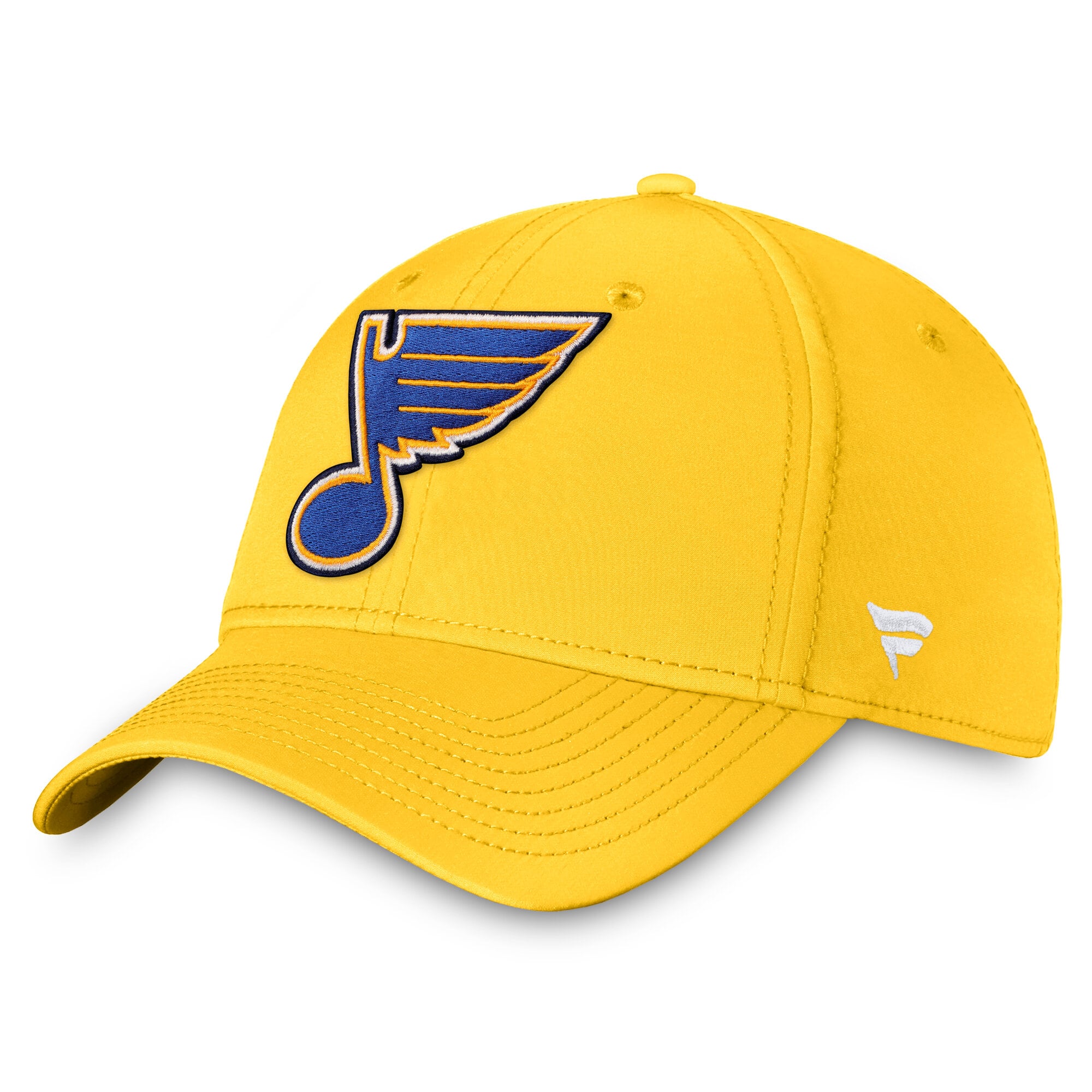 Men's Fanatics Gold St. Louis Blues Core Primary Logo Flex Hat