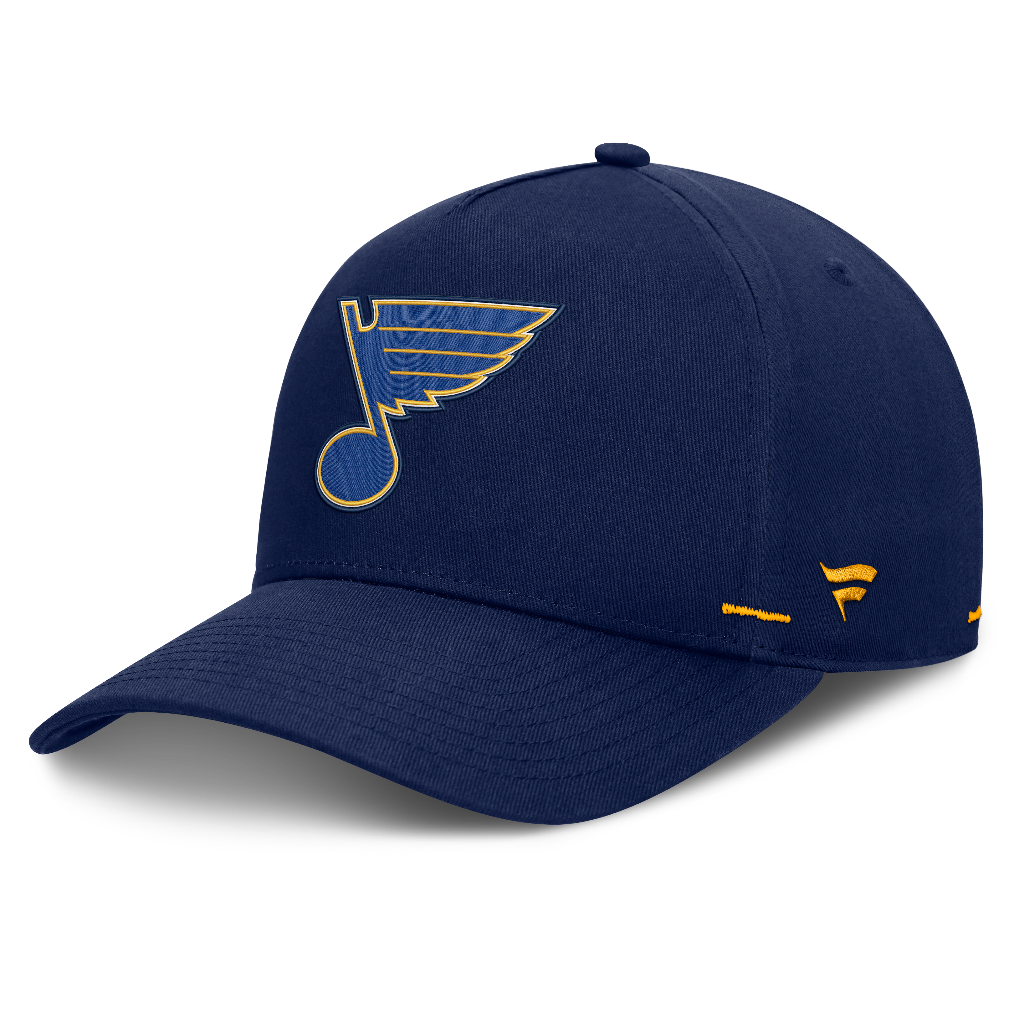 Casquette ajustable Fanatics bleu marine St. Louis Blues Alternate Authentic Pro Rink A-Frame pour homme