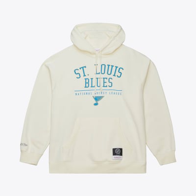  St. Louis Blues Mitchell & Ness Walk-Off Vintage Logo Fleece Hoodie - Cream