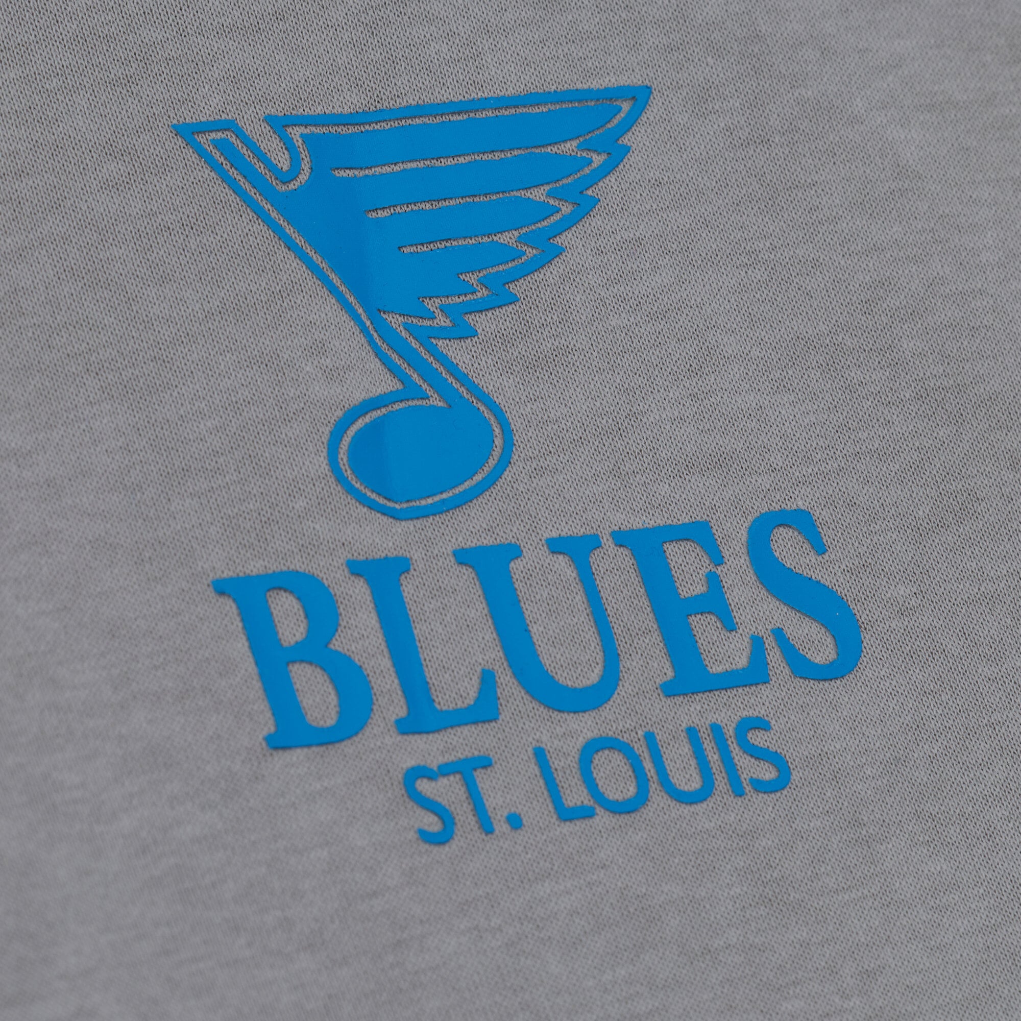Men's Mitchell & Ness Gray St. Louis Blues Core Essentials Hoodie