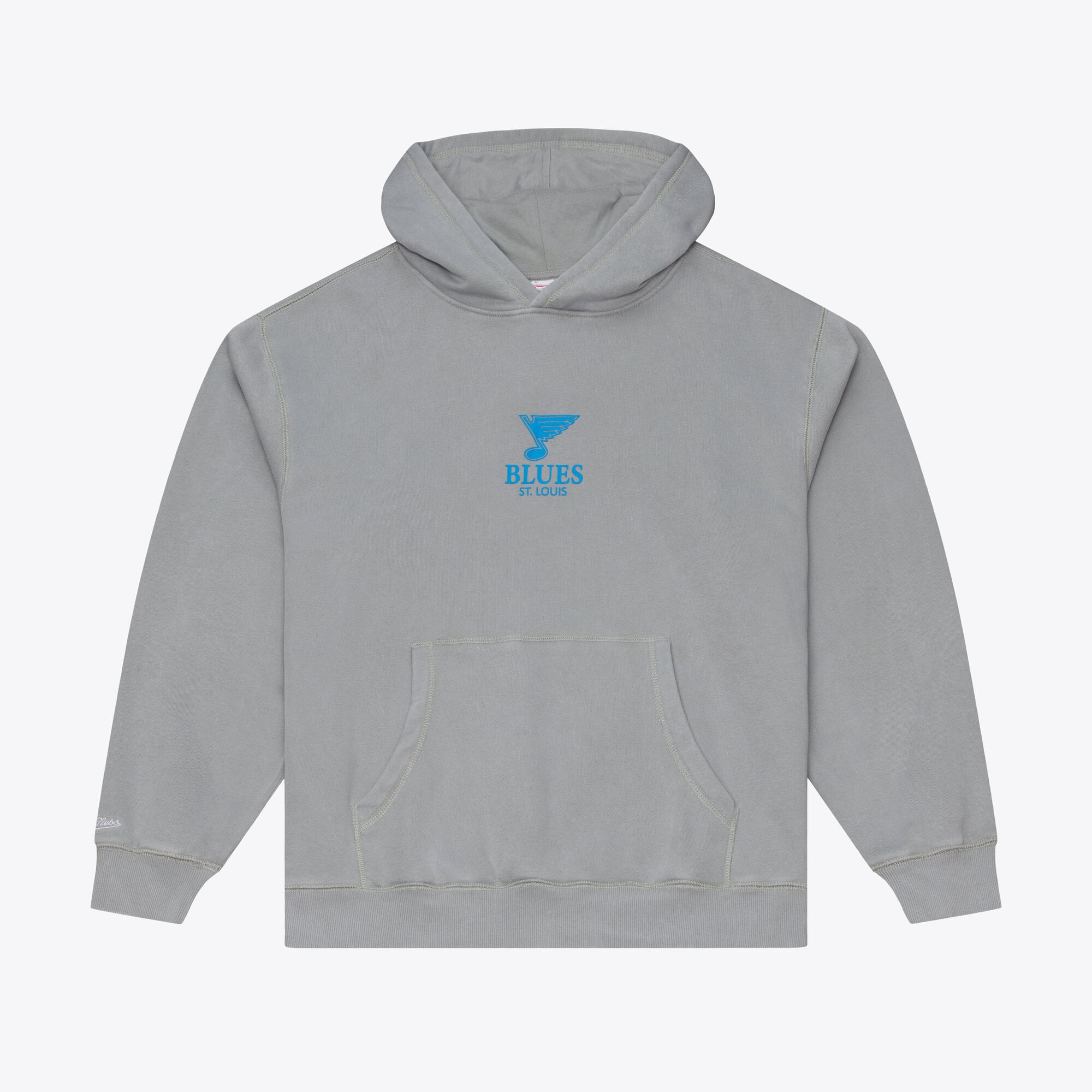 Men's Mitchell & Ness Gray St. Louis Blues Core Essentials Hoodie