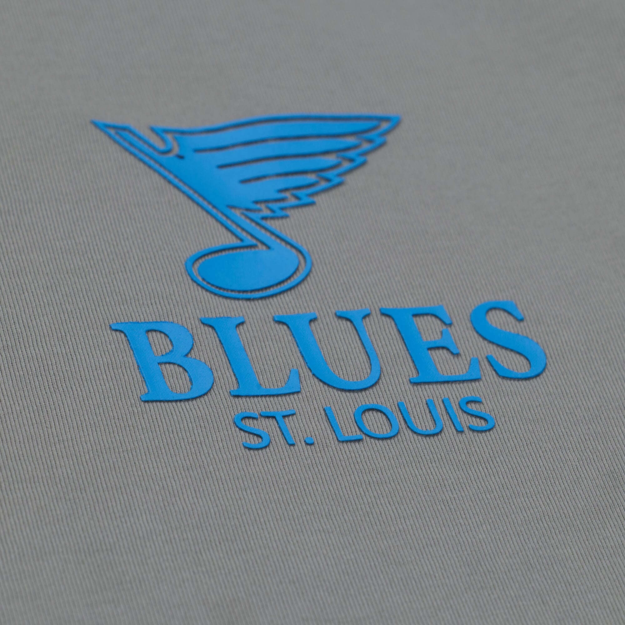 Men's Mitchell & Ness Gray St. Louis Blues Core Essentials T-Shirt