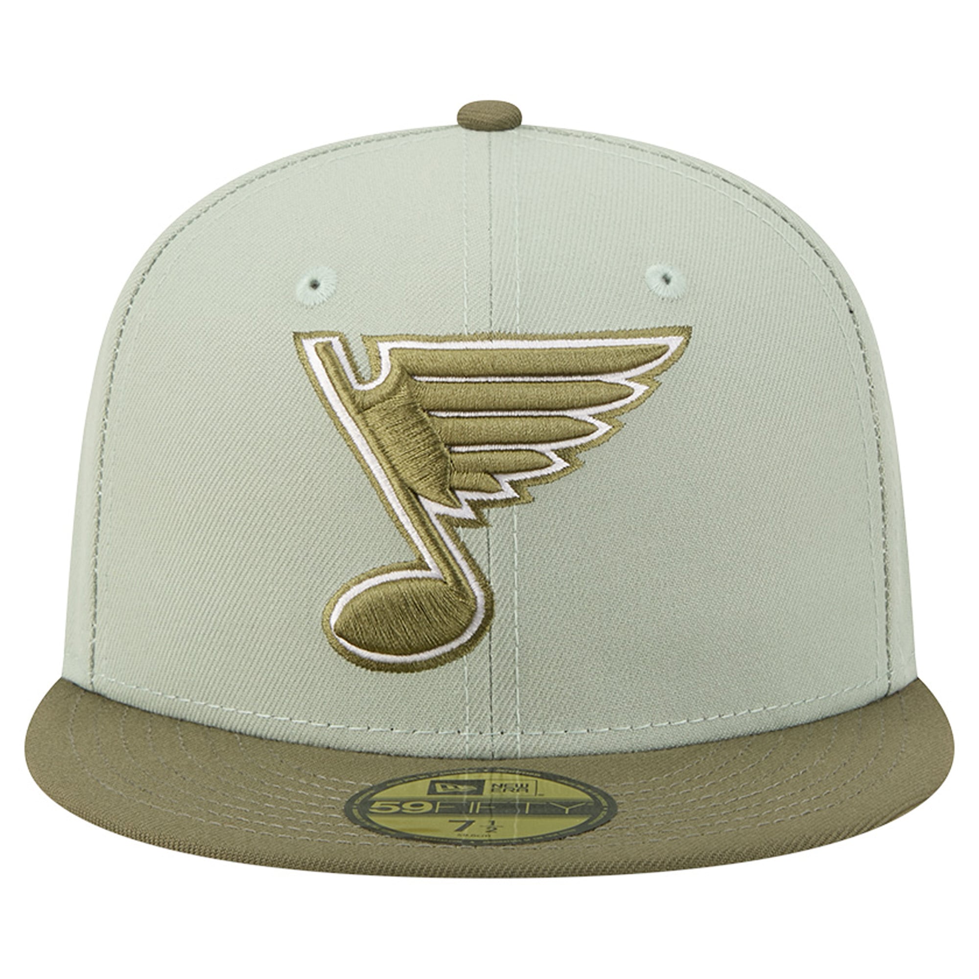 Casquette ajustée New Era 59FIFTY pour homme, coloris vert sauge/olive