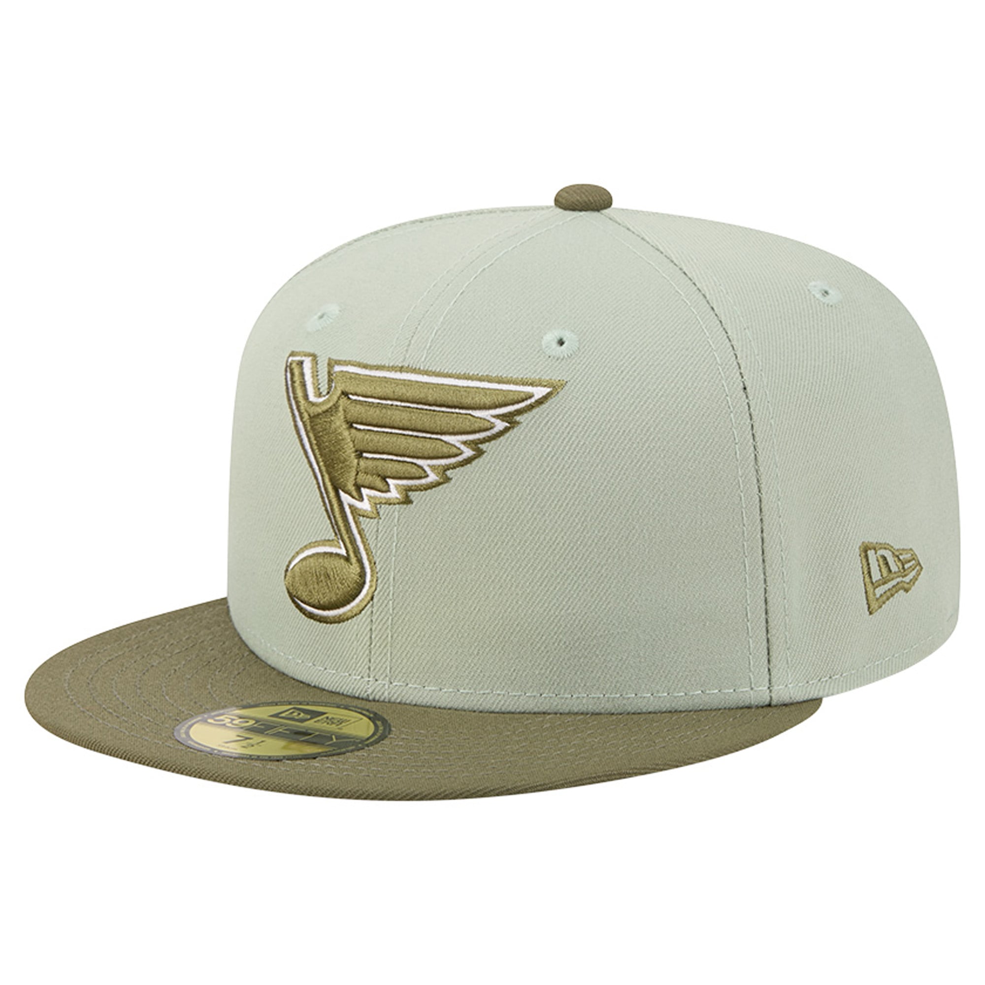 Casquette ajustée New Era 59FIFTY pour homme, coloris vert sauge/olive