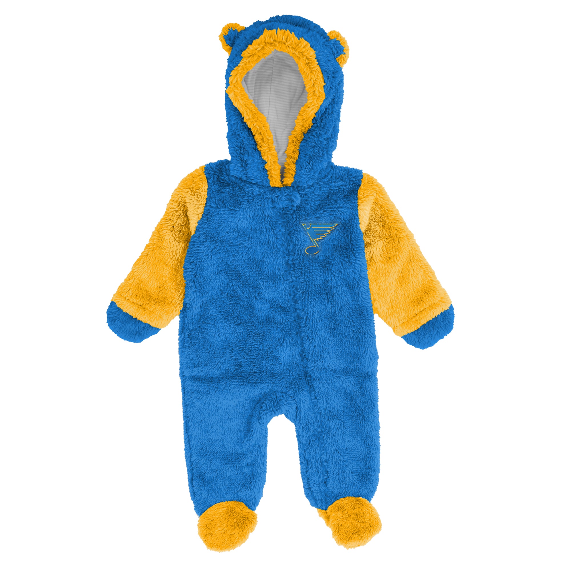Combinaison pyjama en polaire zippée intégrale Outerstuff bleue St. Louis Blues pour nouveau-né et nourrisson