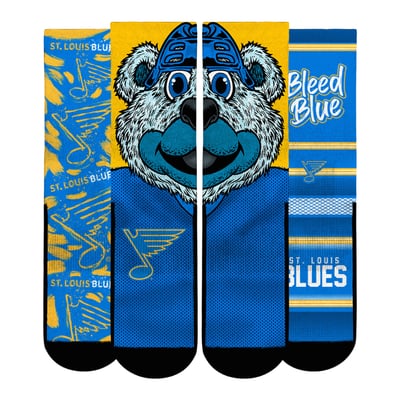  St. Louis Blues Rock Em Unisex Fan Favorites Three-Pack Crew Socks Set - Blue