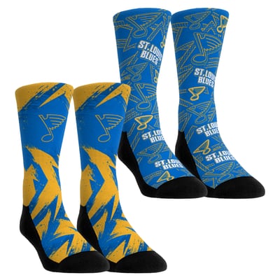  St. Louis Blues Rock Em Unisex Game Day Two-Pack Crew Socks - Blue
