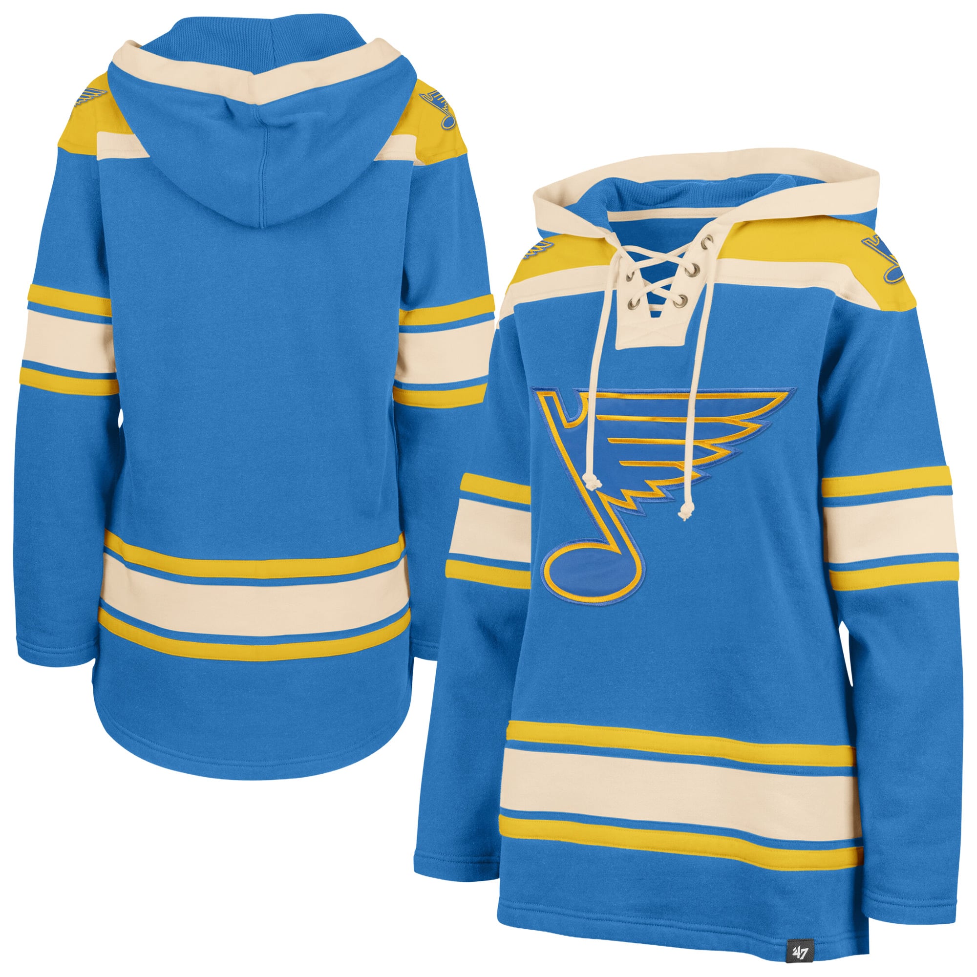Sweat à capuche lacets Superior Lacer bleu '47 pour femme
