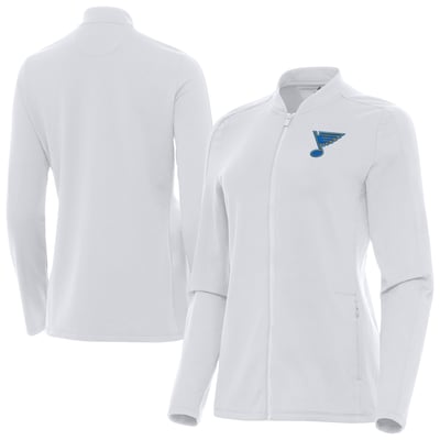 St. Louis Blues Antigua Women's Continual Full-Zip Jacket - White