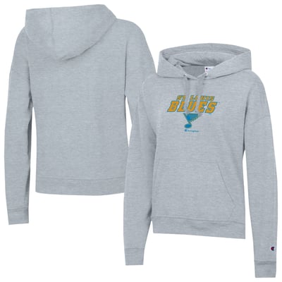  St. Louis Blues Champion Women's Powerblend Fleece Hoodie - Gray