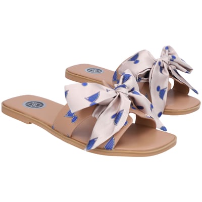  St. Louis Blues FABGATING by Cuce Women's Bow Sandals - Tan
