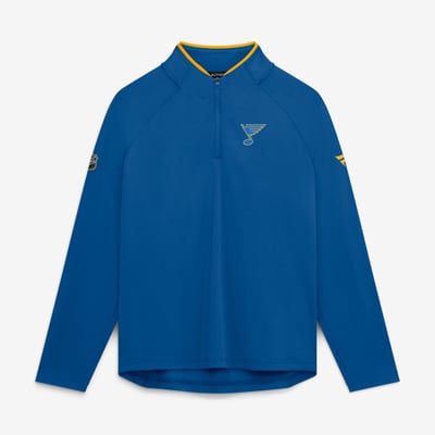 St. Louis Blues Fanatics Women's Authentic Pro Rink Lightweight Quarter-Zip Pullover - Blue