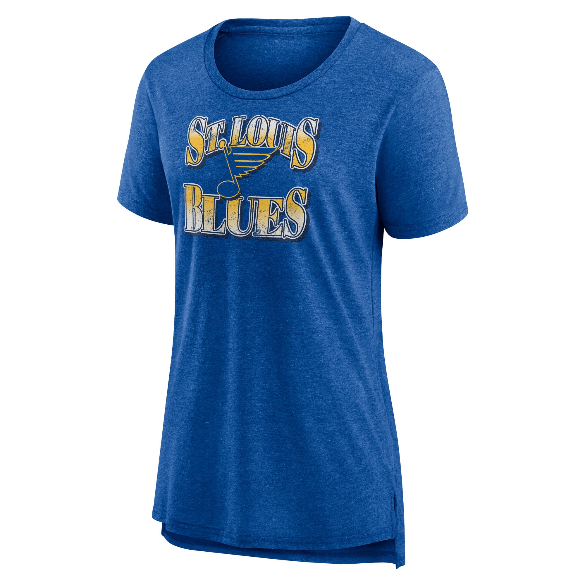 Women's Fanatics Royal St. Louis Blues Hit the Ice Tri-Blend T-Shirt