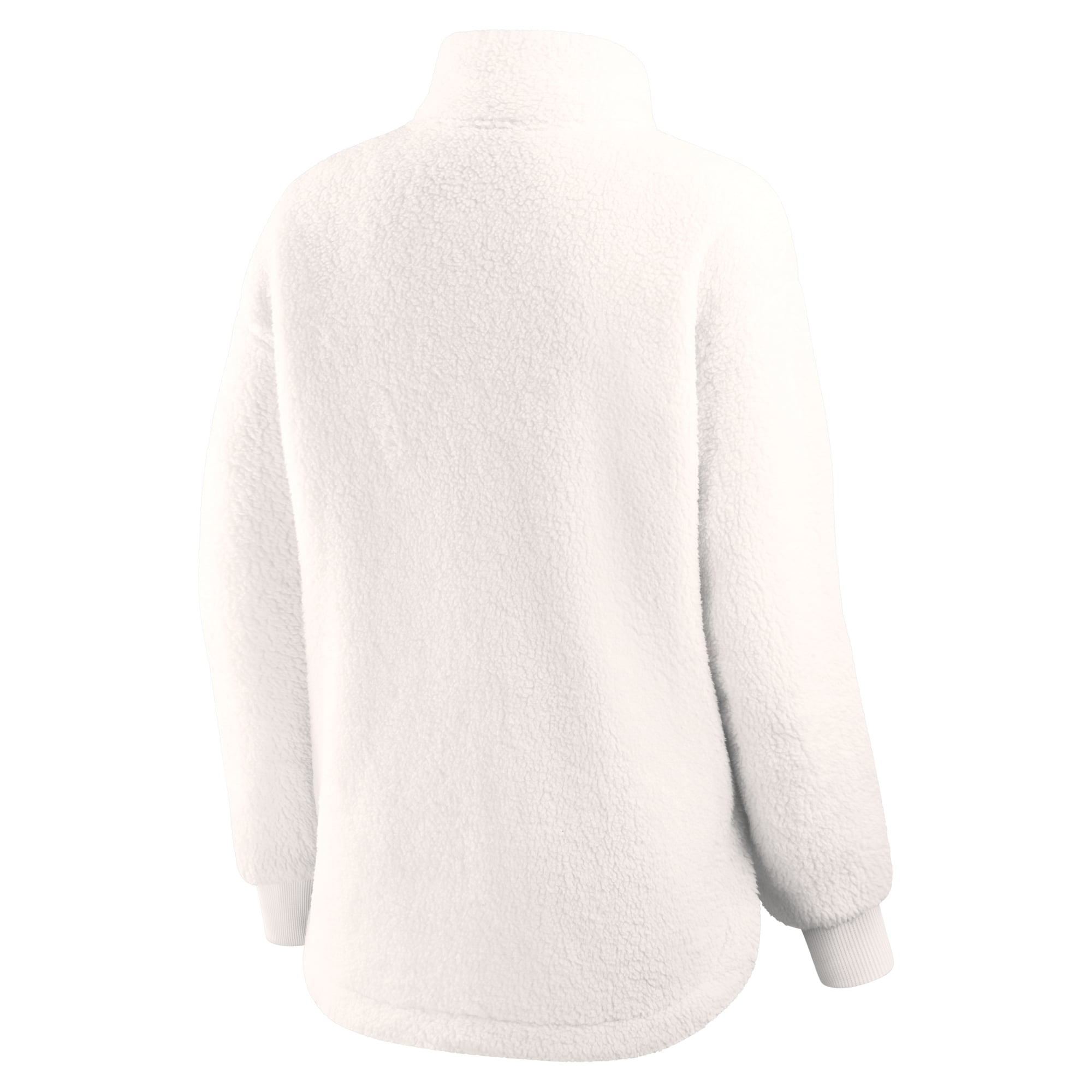 Women's Fanatics White St. Louis Blues Rush Sherpa Half-Snap Pullover