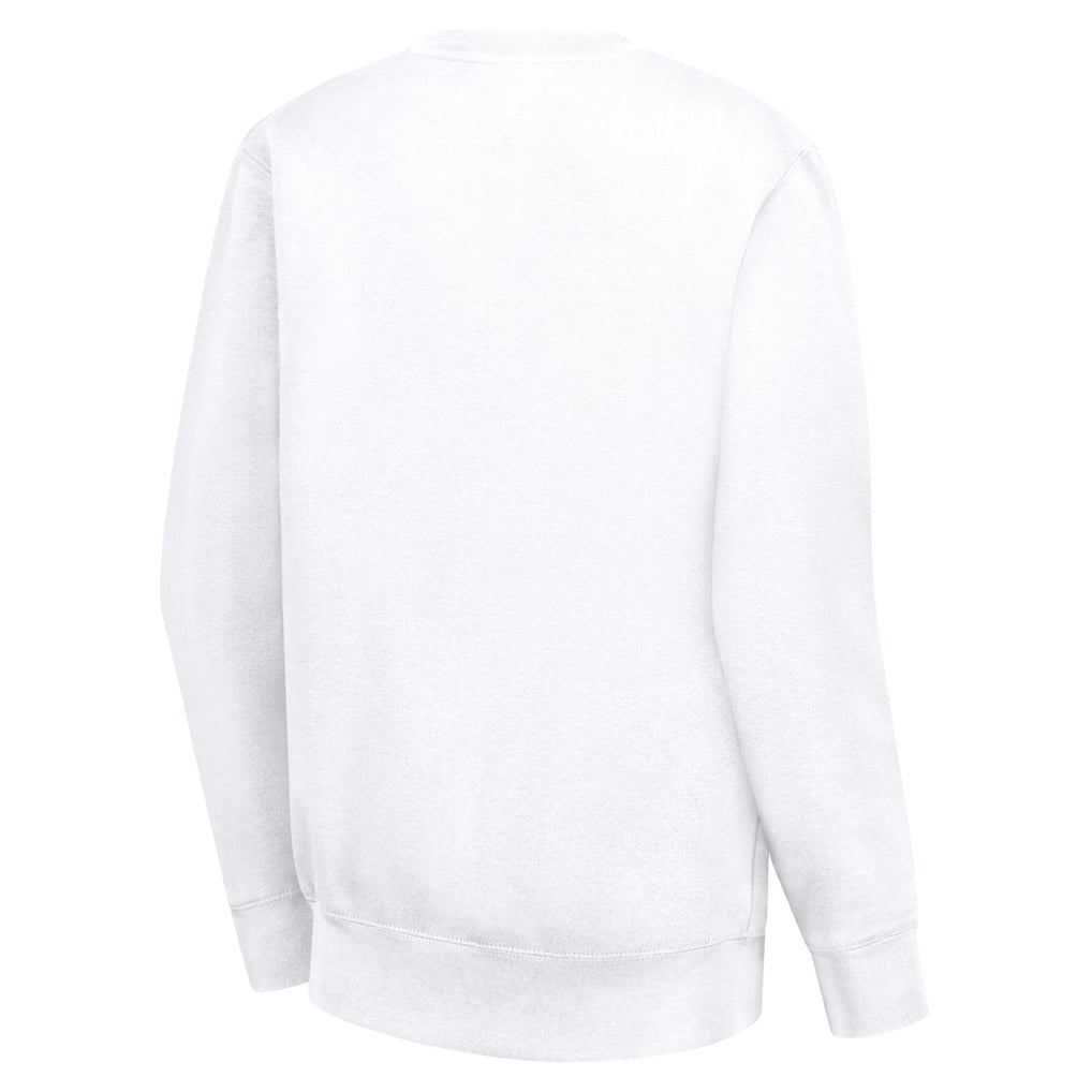 Women's St. Louis Blues G-III 4Her by Carl Banks White Collage Graphic Fleece Long Sleeve Pullover Sweatshirt