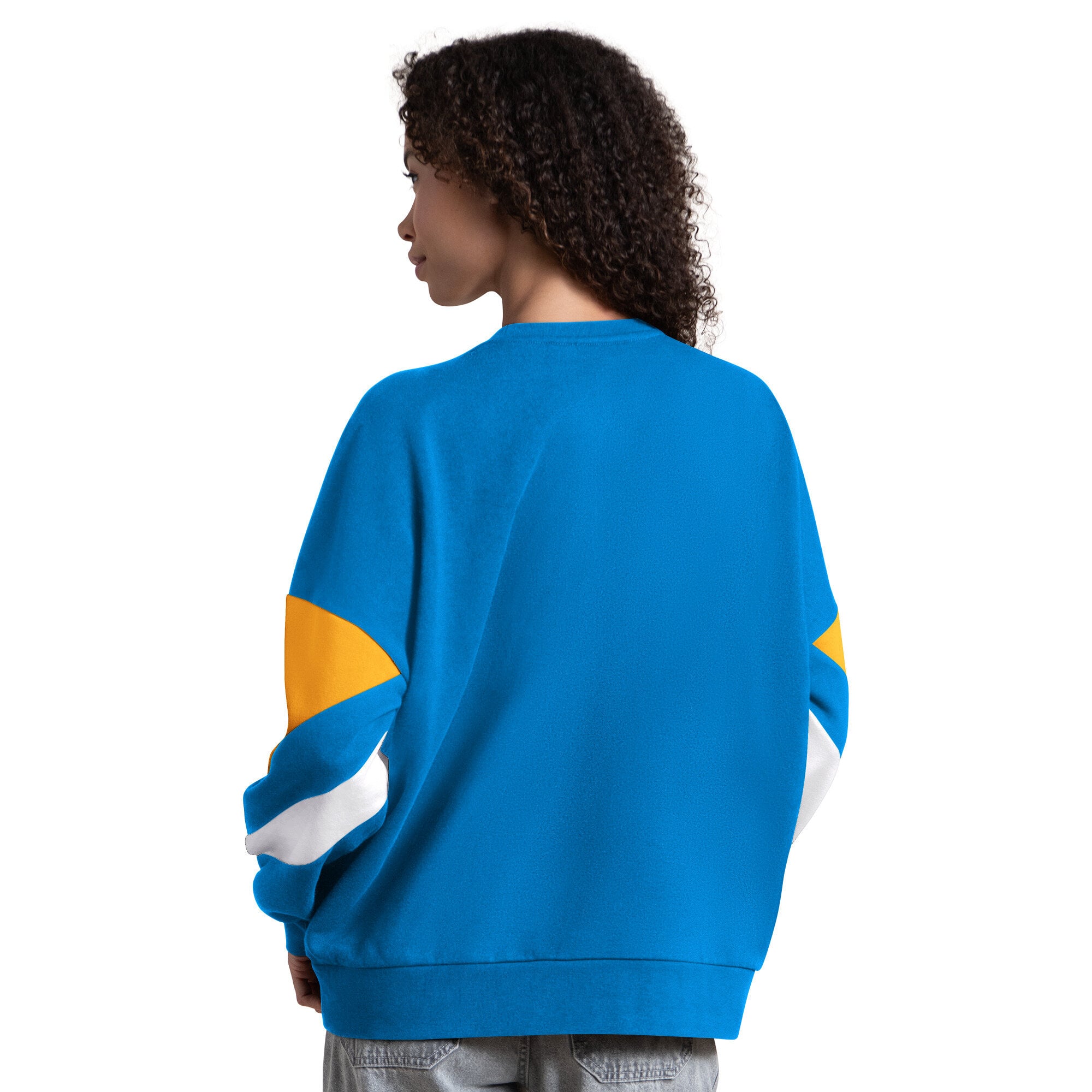 Sweat-shirt Starter bleu pour femme, manches longues, motif Grand Chelem des Blues de Saint-Louis.