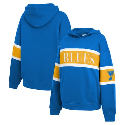 Sweat à capuche rayé colorblock pour femme St. Louis Blues WEAR by Erin Andrews - Bleu