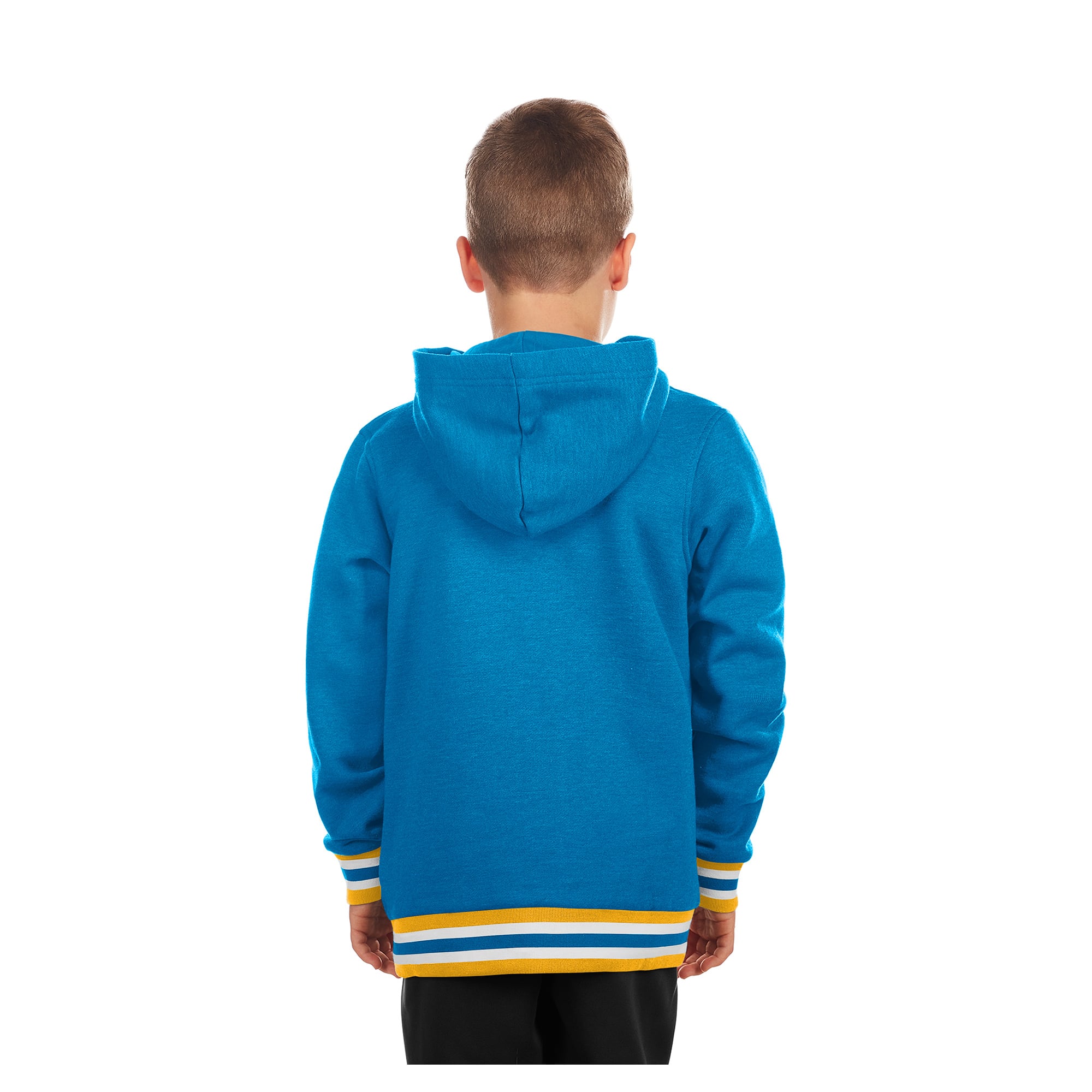 Youth New Era Blue St. Louis Blues Knit Trim Pullover Hoodie