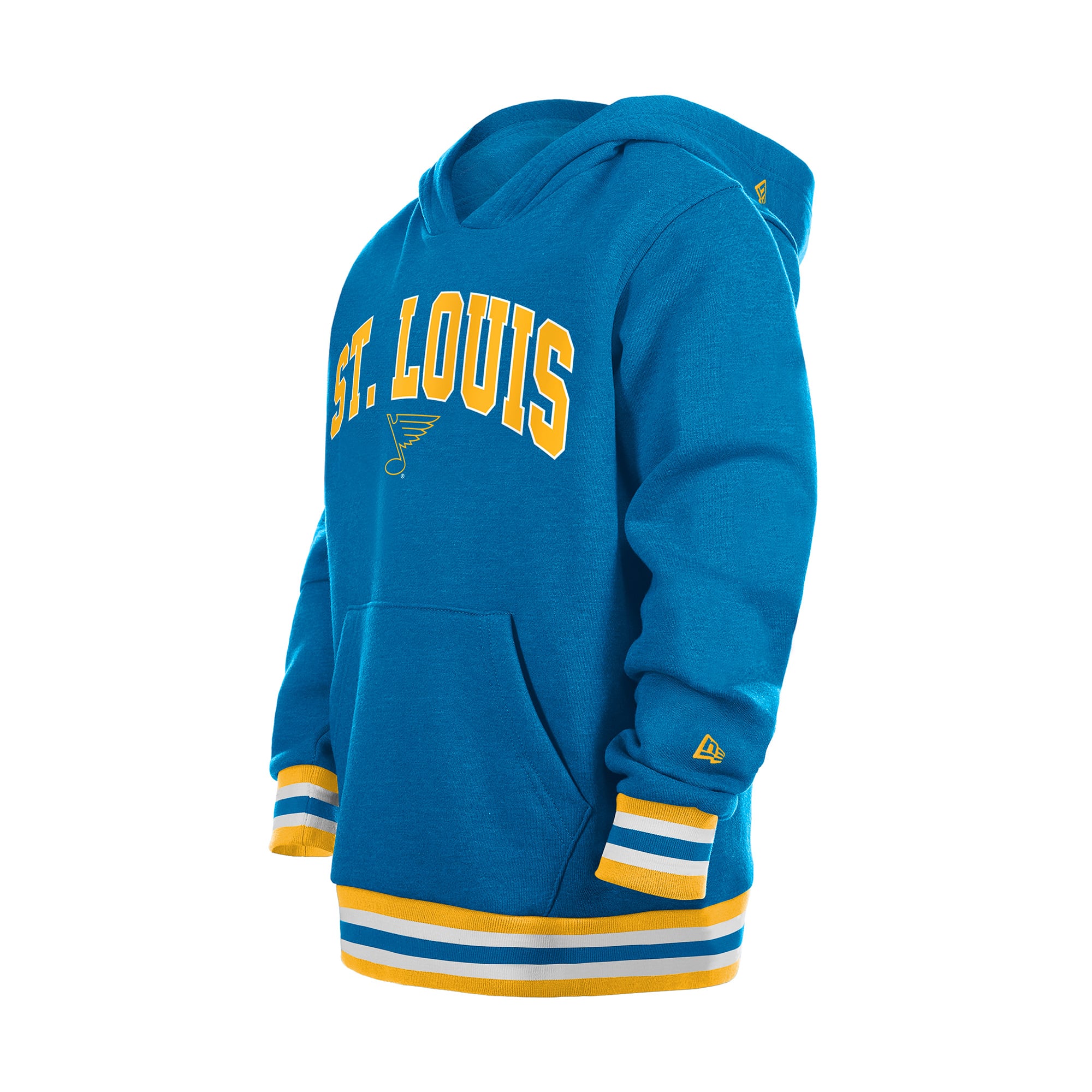 Youth New Era Blue St. Louis Blues Knit Trim Pullover Hoodie