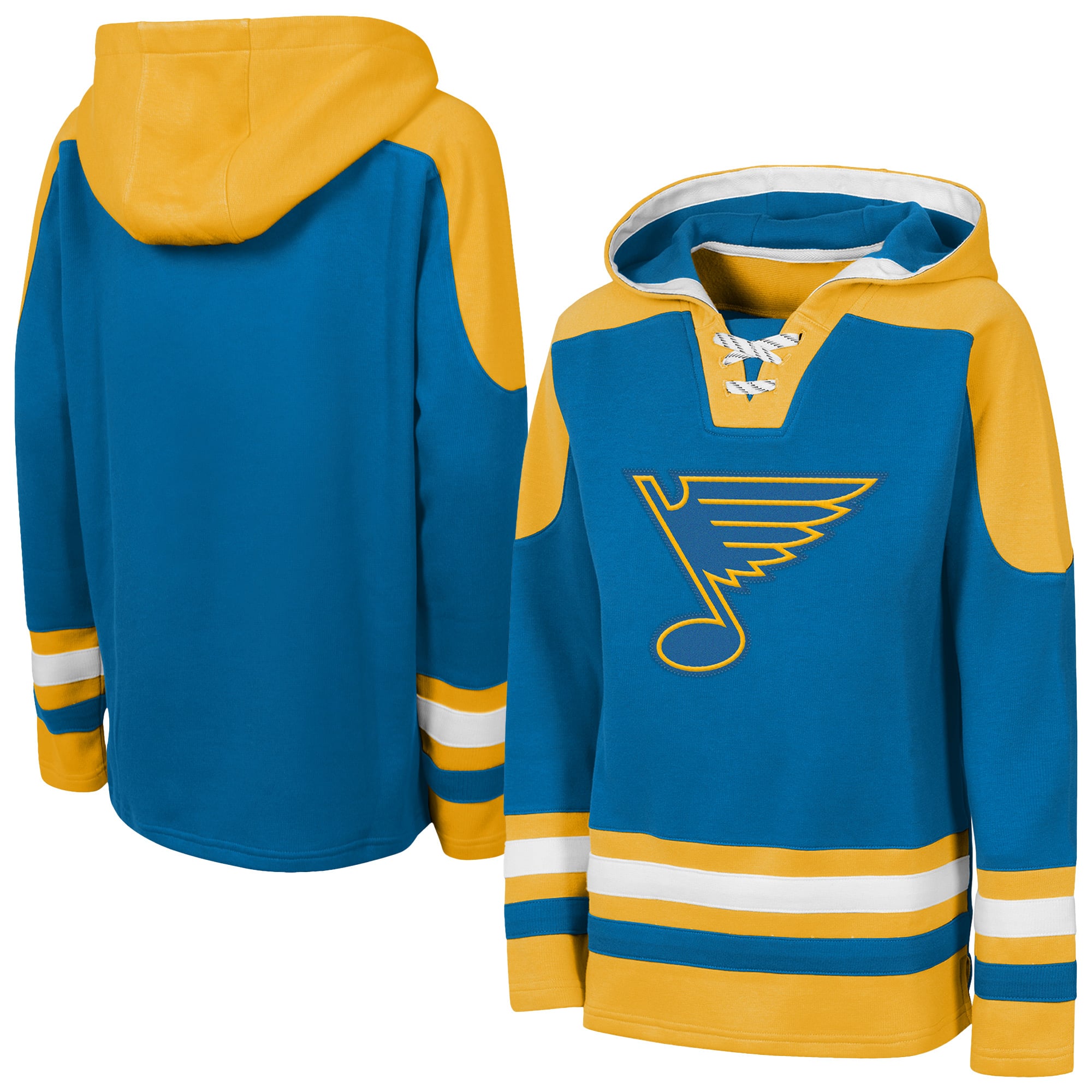 Sweat à capuche raglan col en V Youth Outerstuff Blue St. Louis Blues Ageless Must Have