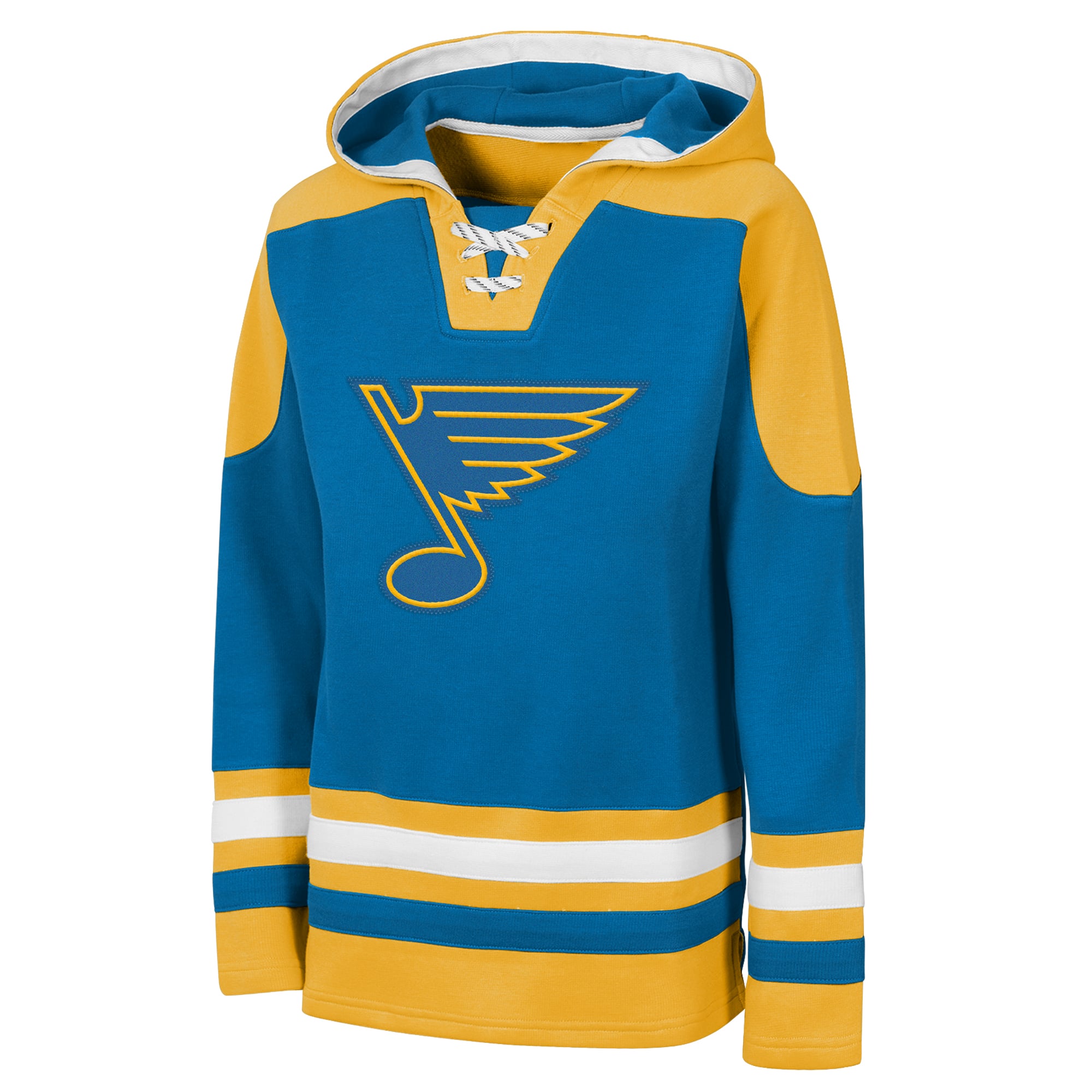 Sweat à capuche raglan col en V Youth Outerstuff Blue St. Louis Blues Ageless Must Have